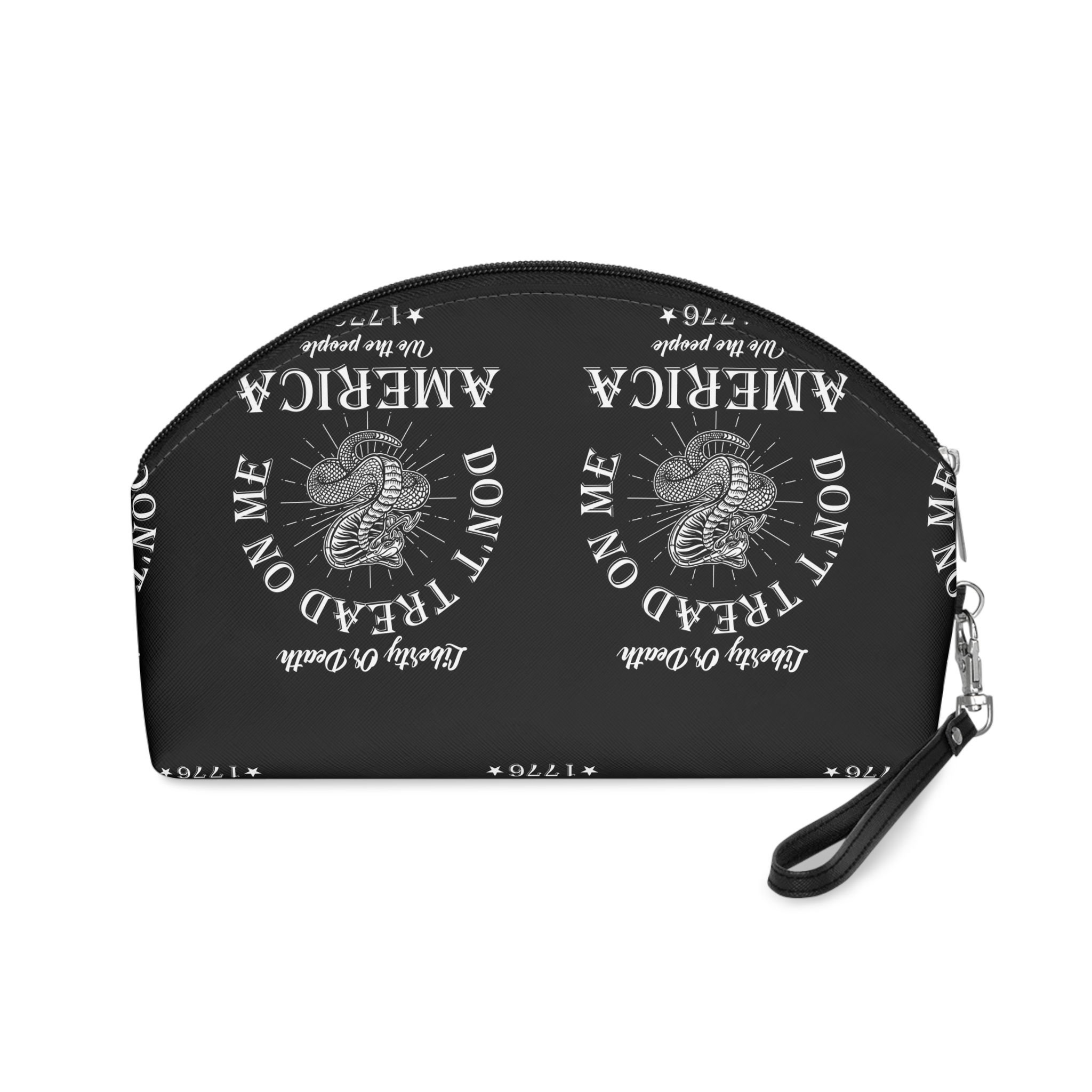 Biker Skull Winged Helmet Design Element Poster T Shirt Emblem Sign Vector Makeup Bag - Image 2