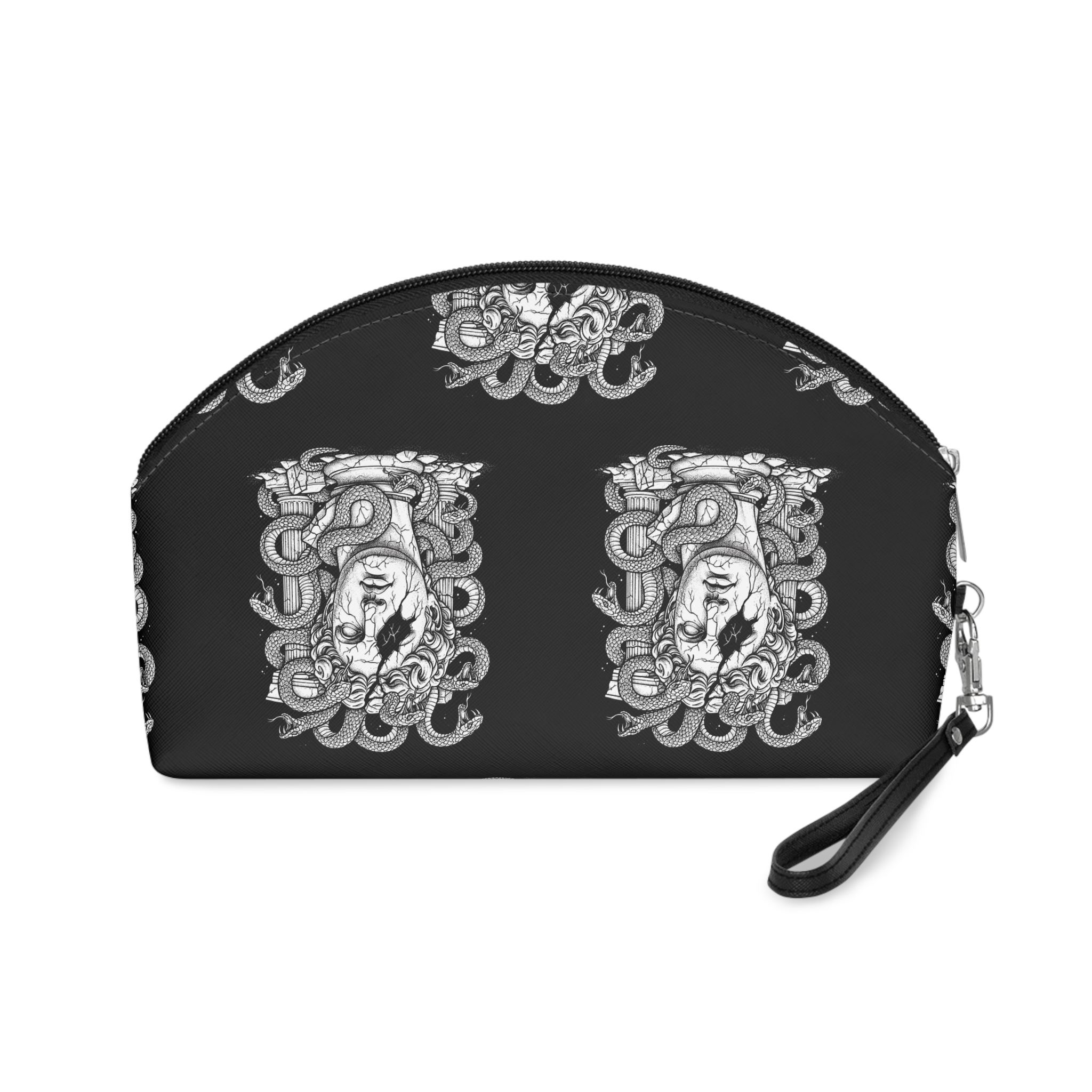 Ancient Greek Sculpture Medusa With Snakes Makeup Bag - Image 2