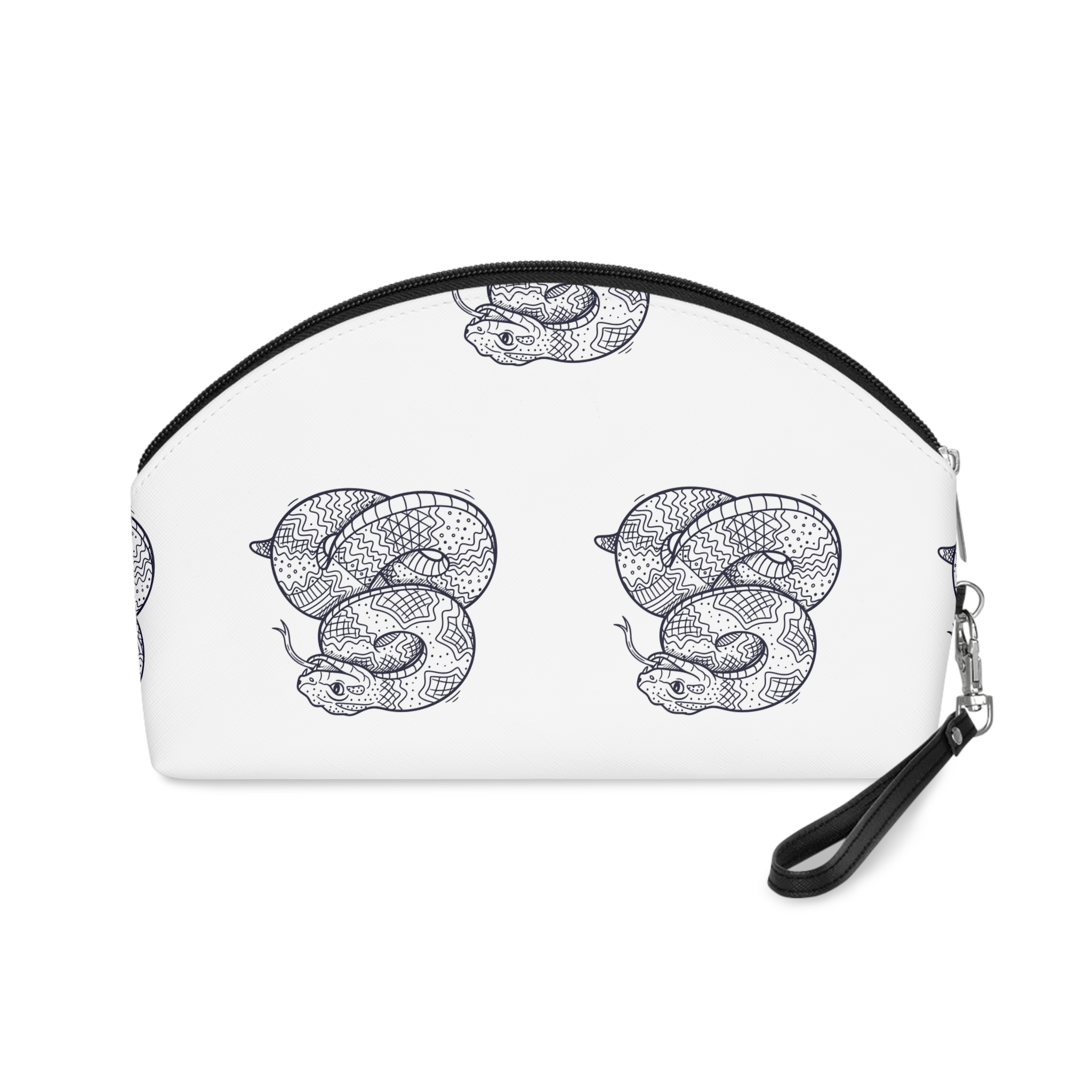 Detailed Vector Collection Dangerous Poisonous Snakes Venomous Reptiles Graphics Makeup Bag - Image 2