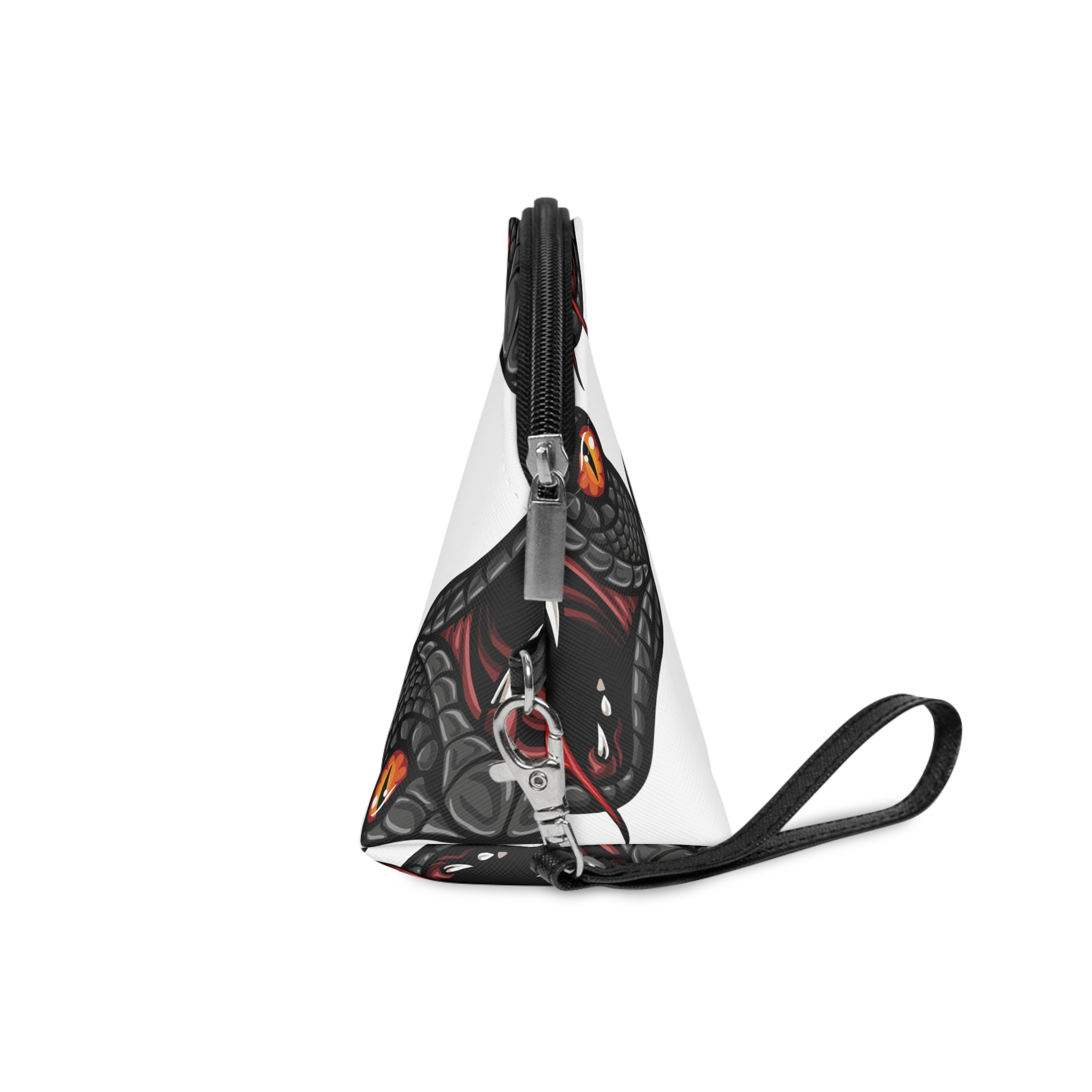 Angry Cobra Head Mascot Logo Design Makeup Bag - Image 3