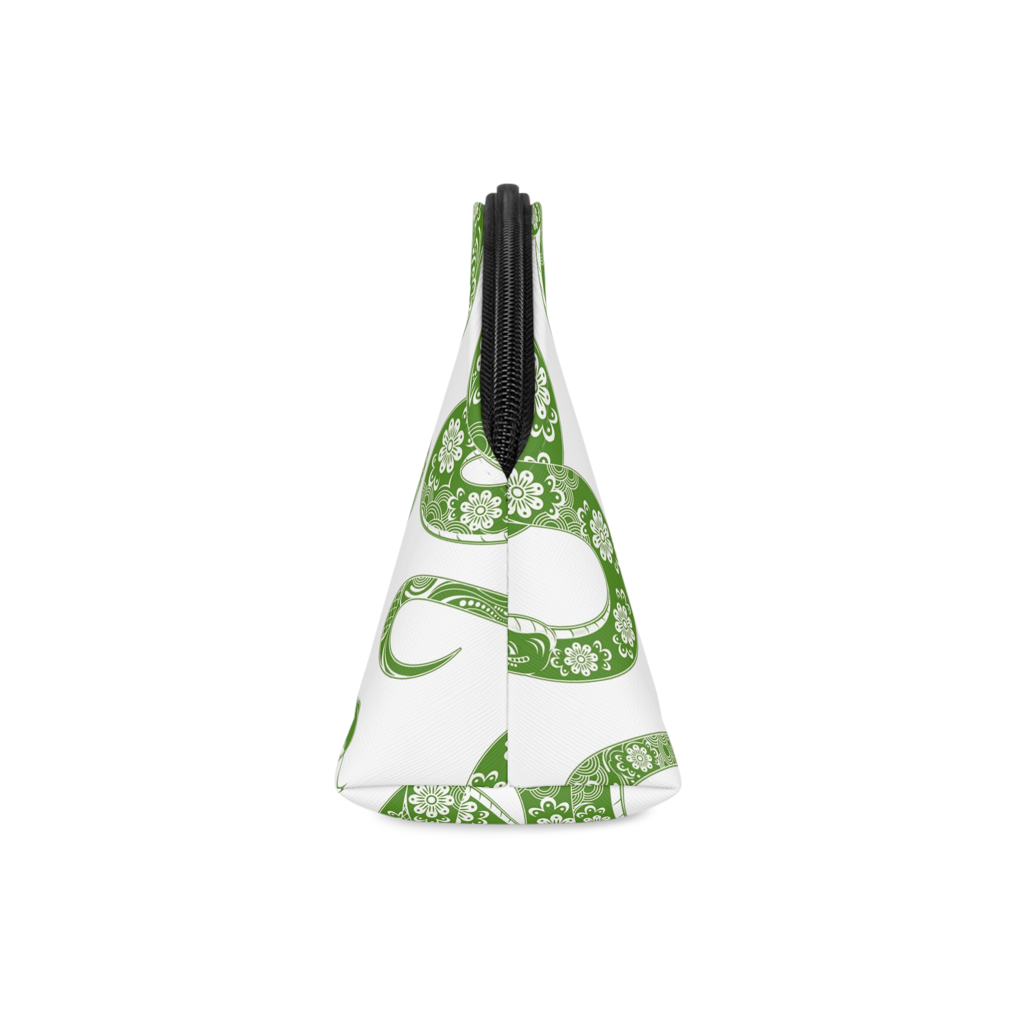 Ano Nuevo Chino Serpiente Zodiaco Serpiente Verde Patrones Decorativos Makeup Bag - Image 4