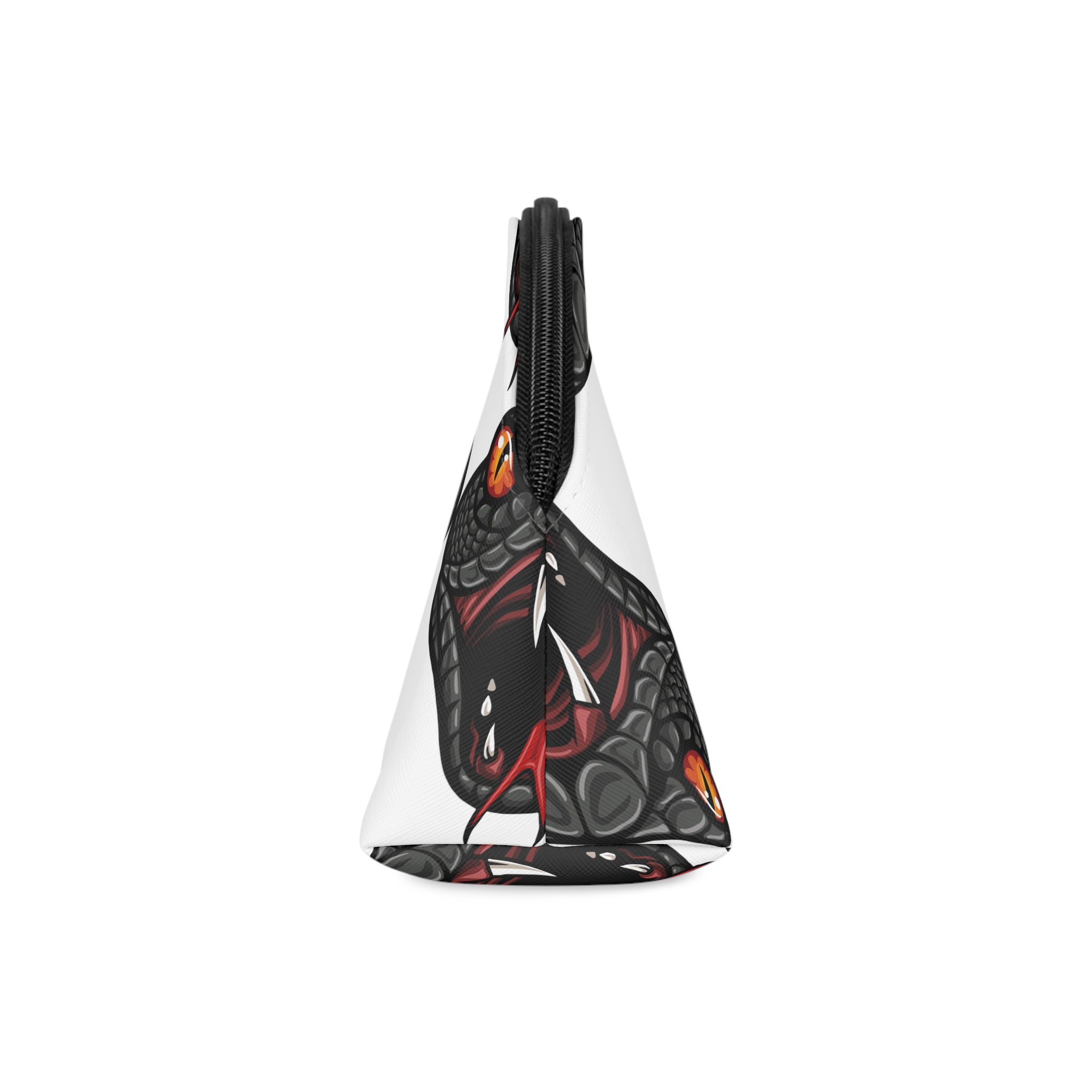 Angry Cobra Head Mascot Logo Design Makeup Bag - Image 4