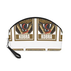 Cobra Snack Face Design Frame Isolated Green Makeup Bag