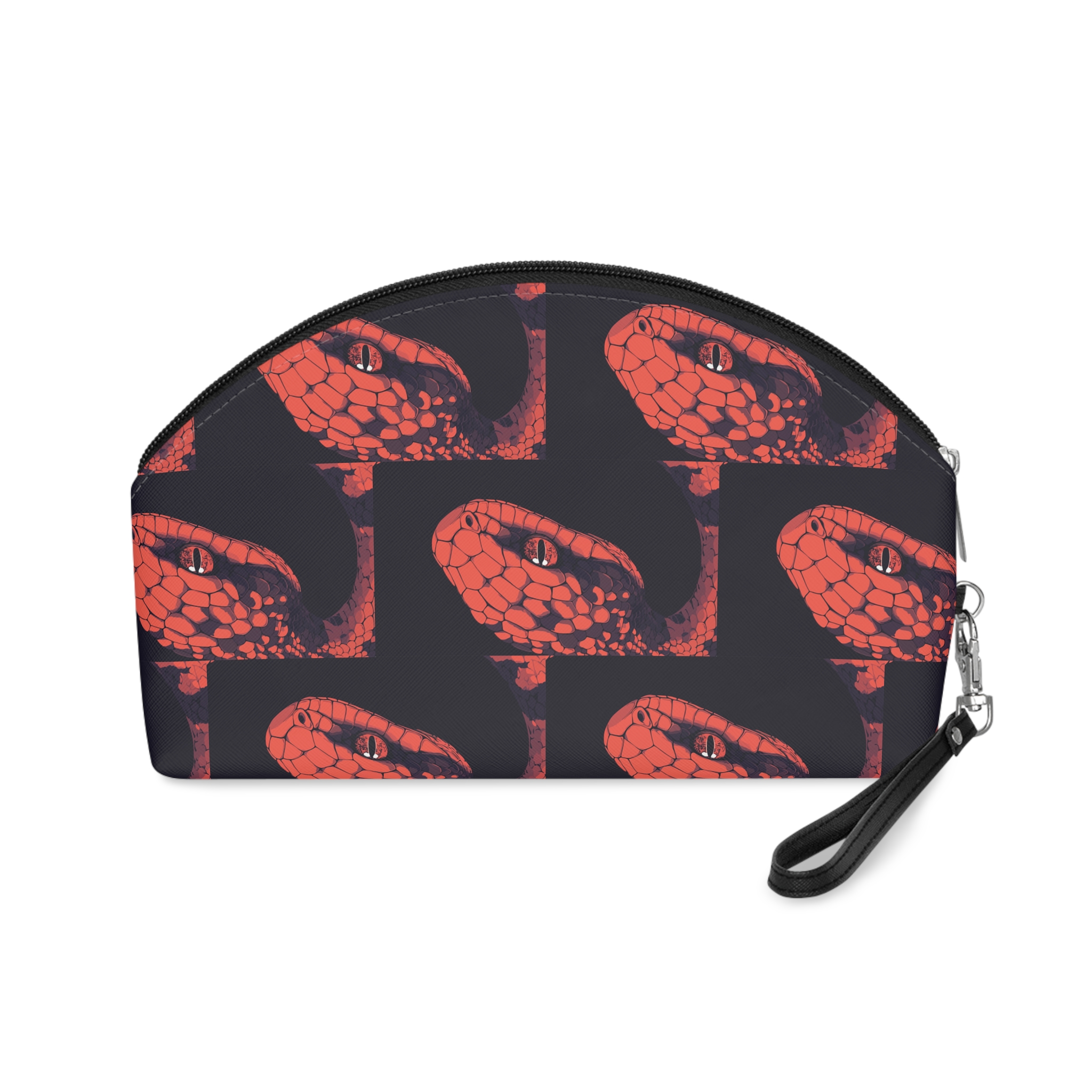 Artistic Snake Illustration Flat Vector Illustrative Design Diverse Creative Purposes Makeup Bag - Image 2