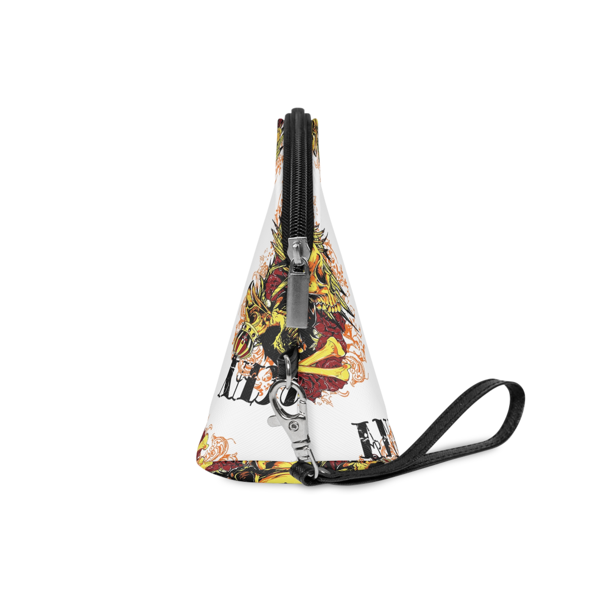 Anarchy Marked Skull King With Crowned Bird Skeletons Makeup Bag - Image 3