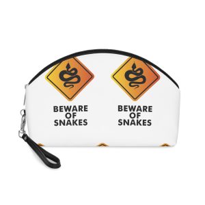 Beware Snakes Symbol Vector Illustration Transparent Background Makeup Bag