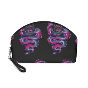 Black Dragon Logo Design Vector Makeup Bag