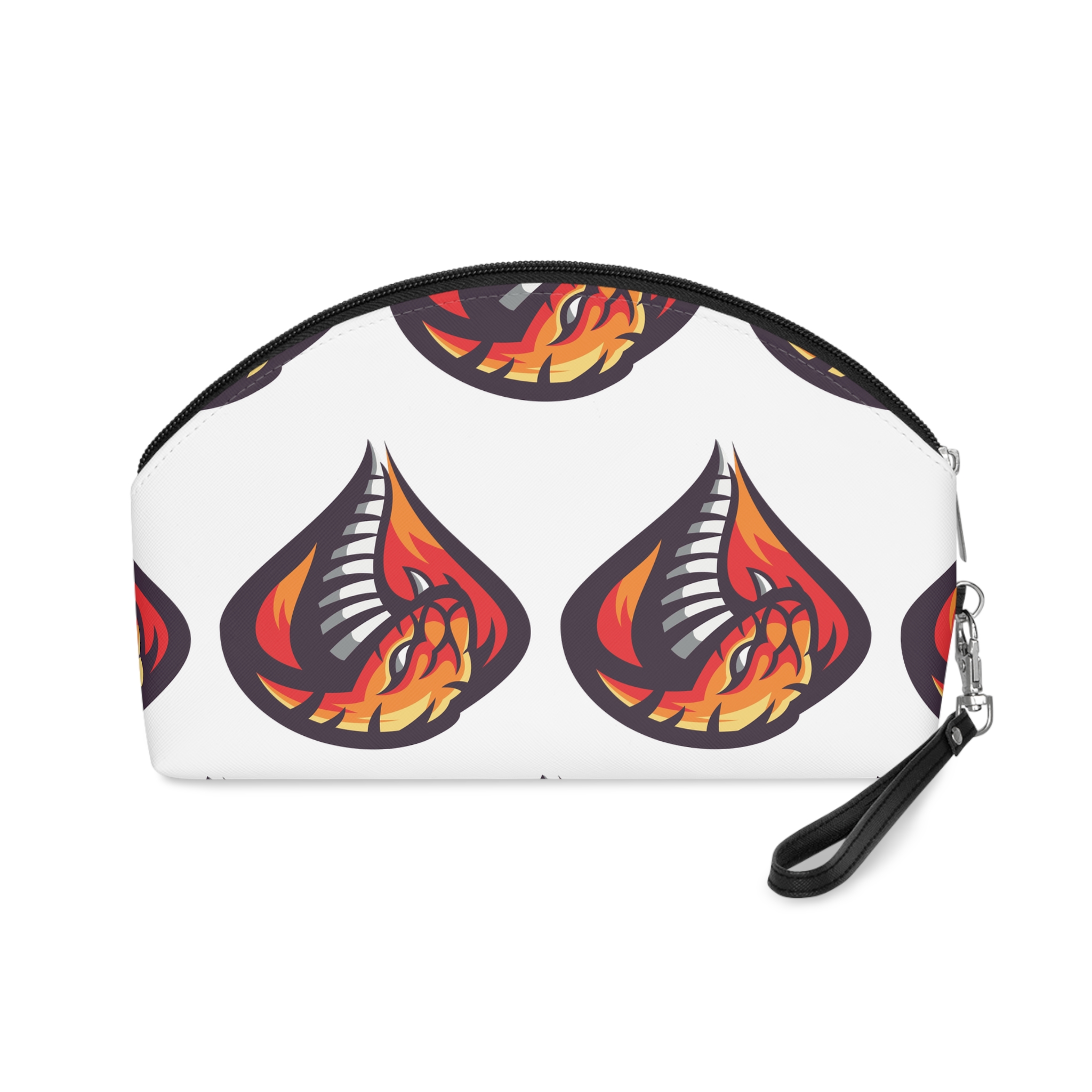Close Up Snake Head With Red Orange Snake S Head Makeup Bag - Image 2