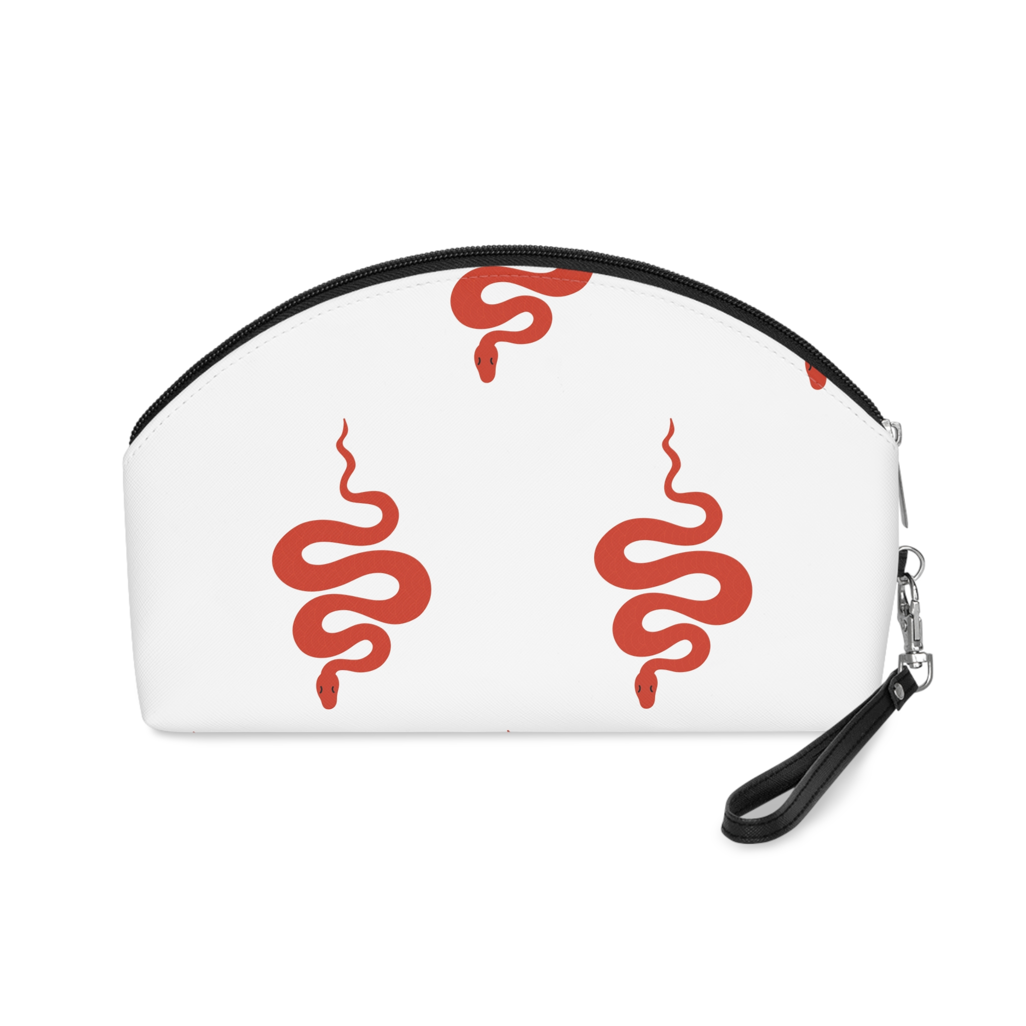 Chinese New Year Snake 2025 Holiday Element Golden Serpent Zodiac Animal Mascot Makeup Bag - Image 2