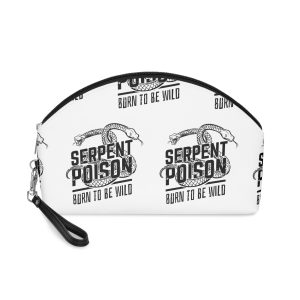 Born Be Wild Illustration Viper Snake Serpent Poison Makeup Bag