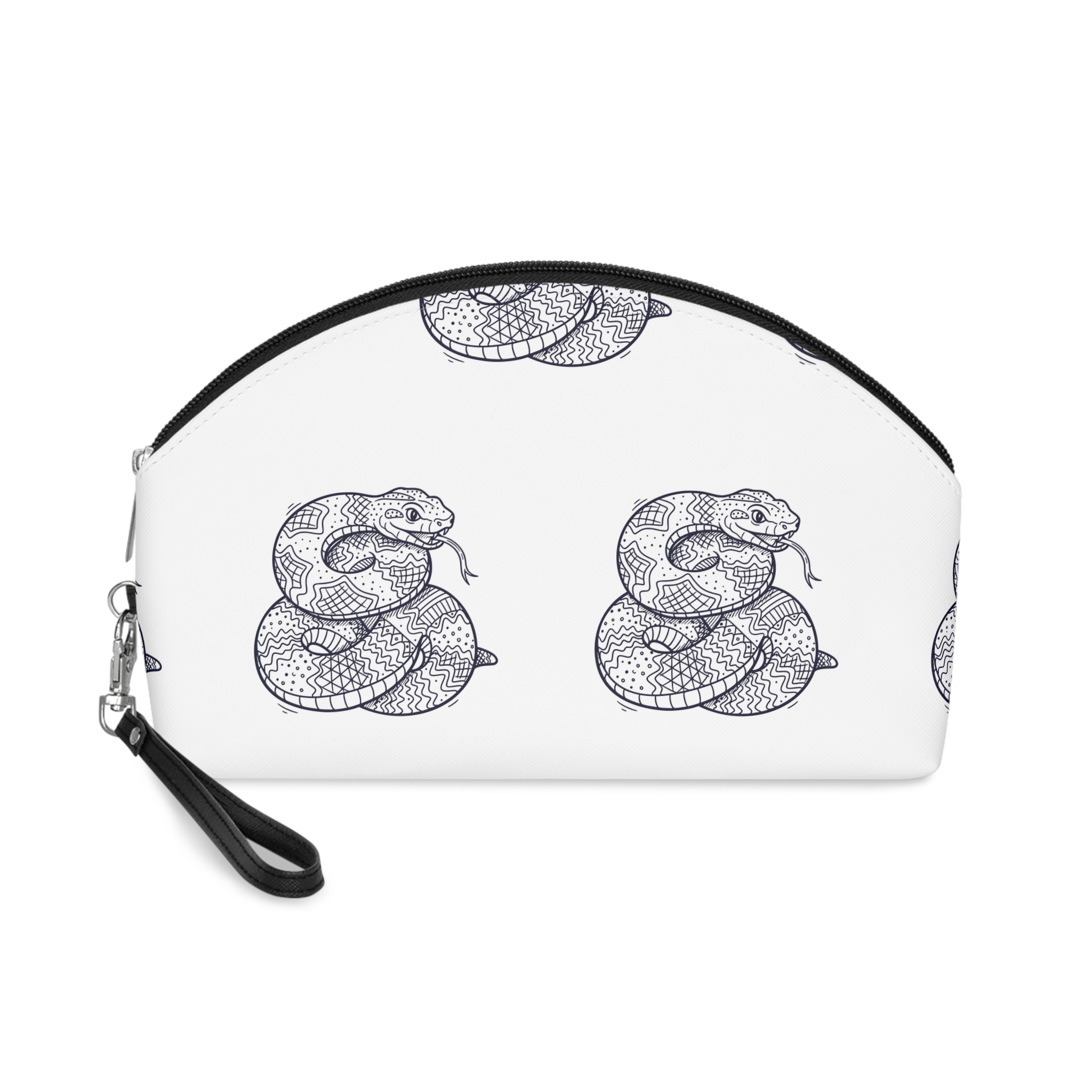 Detailed Vector Collection Dangerous Poisonous Snakes Venomous Reptiles Graphics Makeup Bag