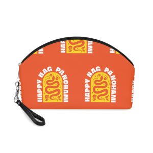 Abstract Serpent Worship Design Nag Panchami Celebration Makeup Bag