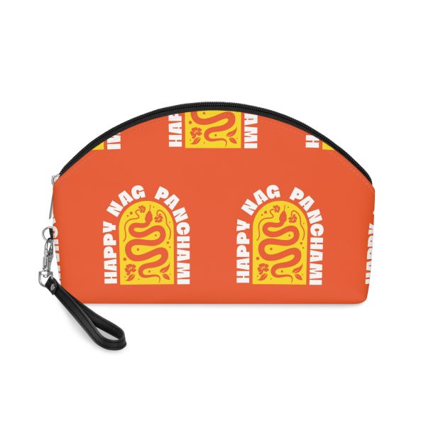 Abstract Serpent Worship Design Nag Panchami Celebration Makeup Bag