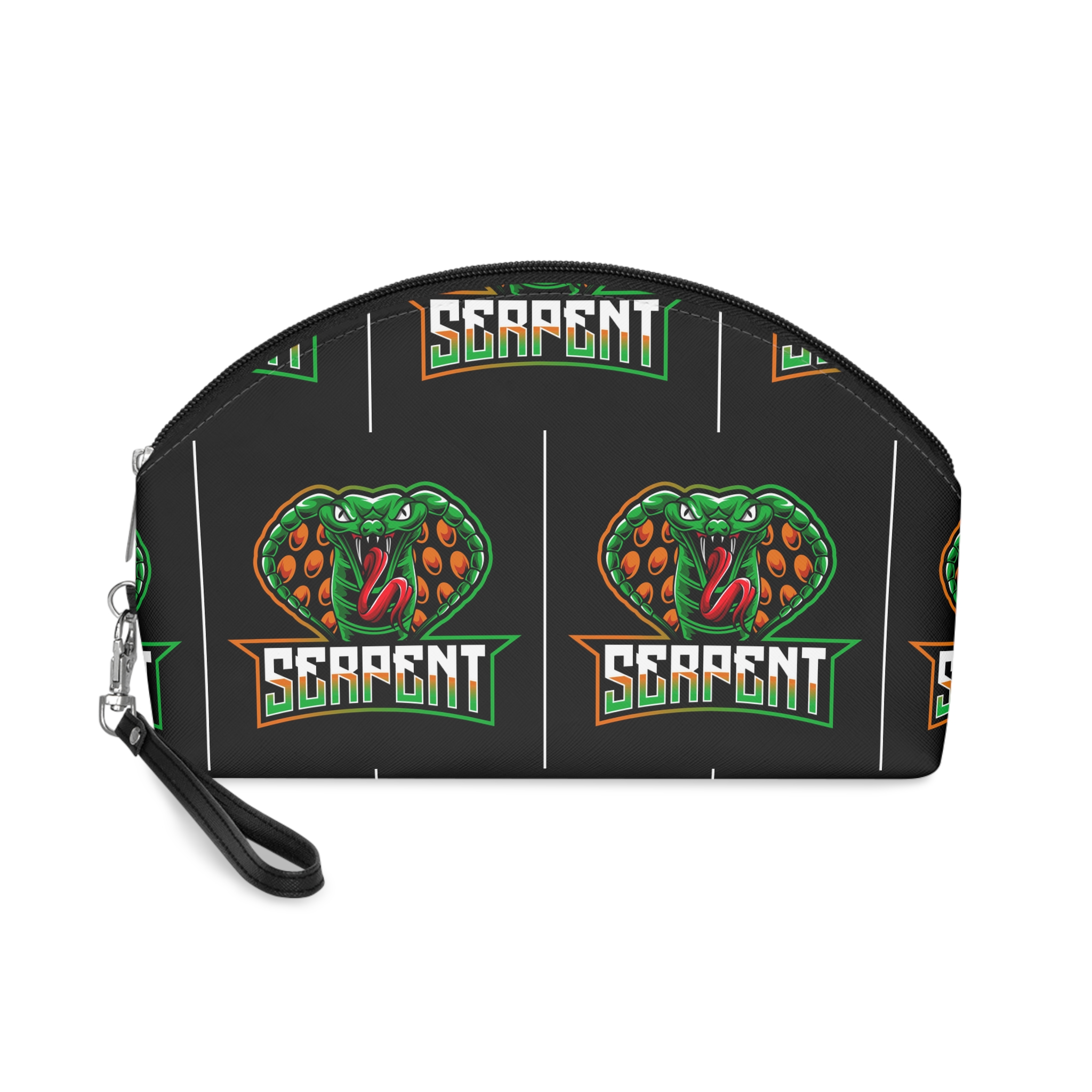 Cobra Serpent Mascot Logo Makeup Bag