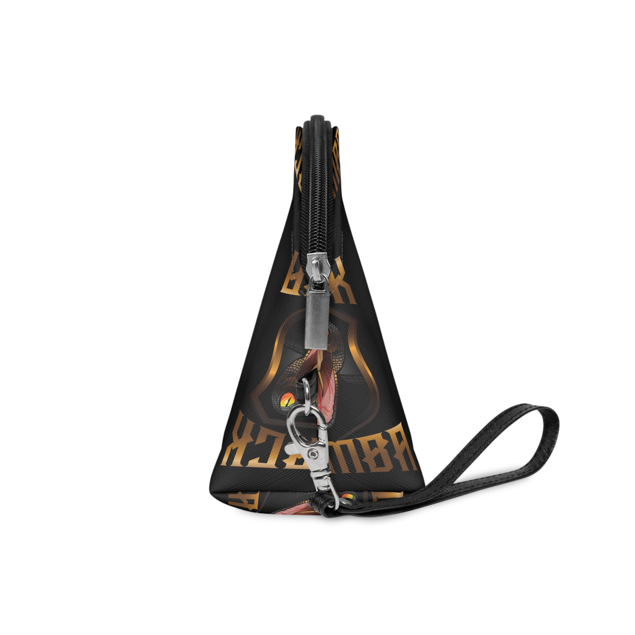 Black Mamba Mascot Logo Design Makeup Bag - Image 3