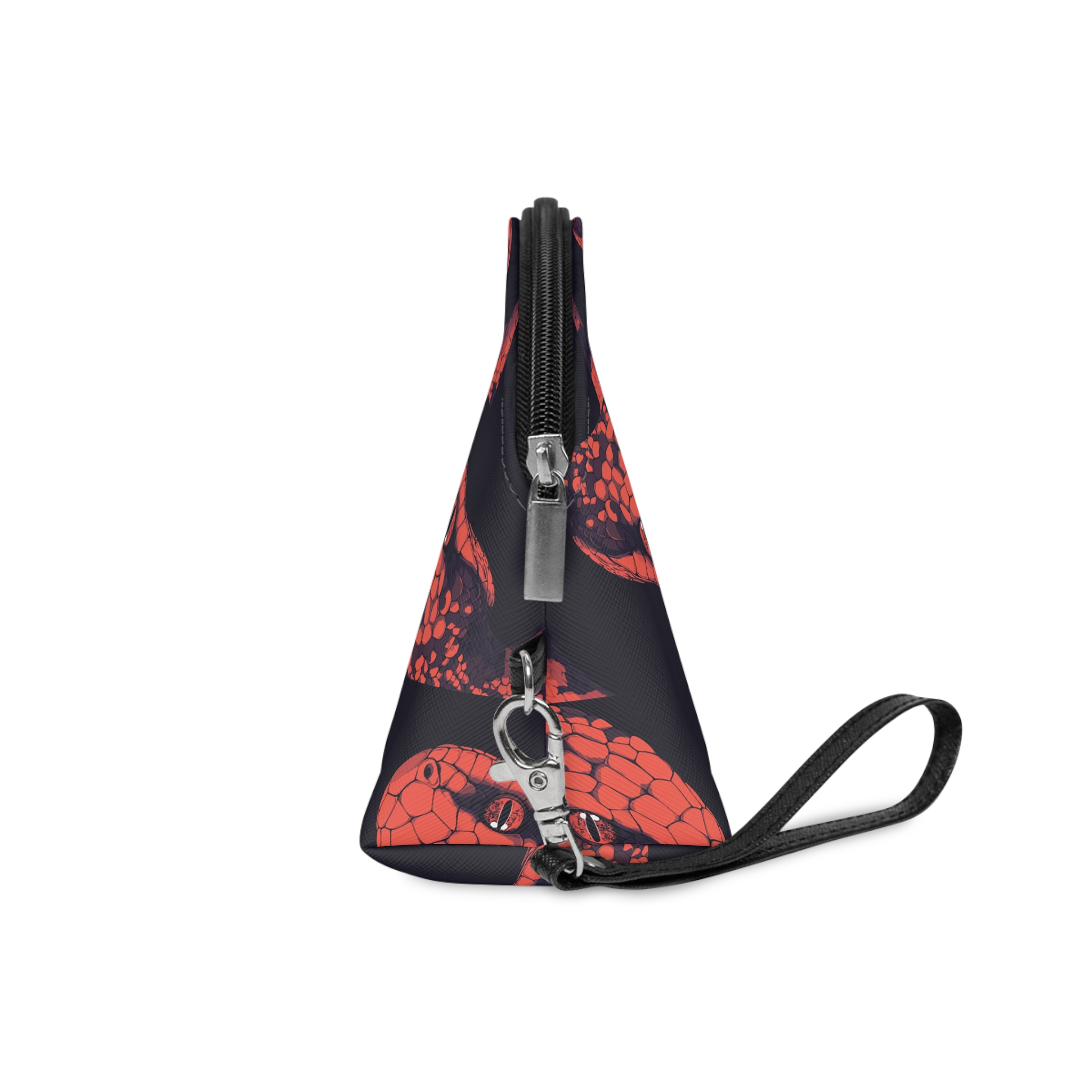Artistic Snake Illustration Flat Vector Illustrative Design Diverse Creative Purposes Makeup Bag - Image 3