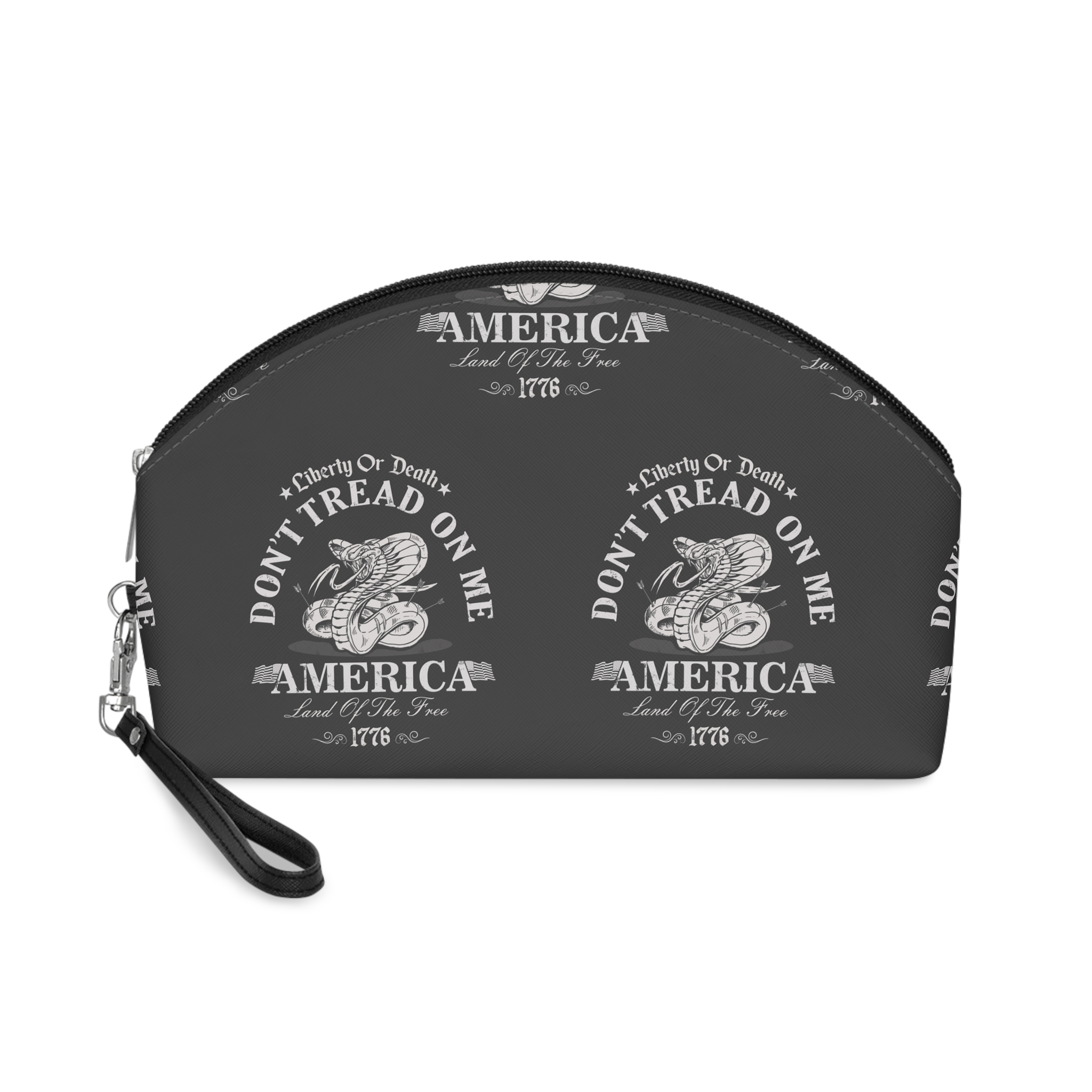 America Liberty Land Free Illustration Makeup Bag