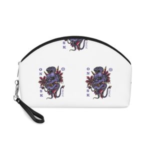 Colorfull Abstract Skull Illustration Background Makeup Bag
