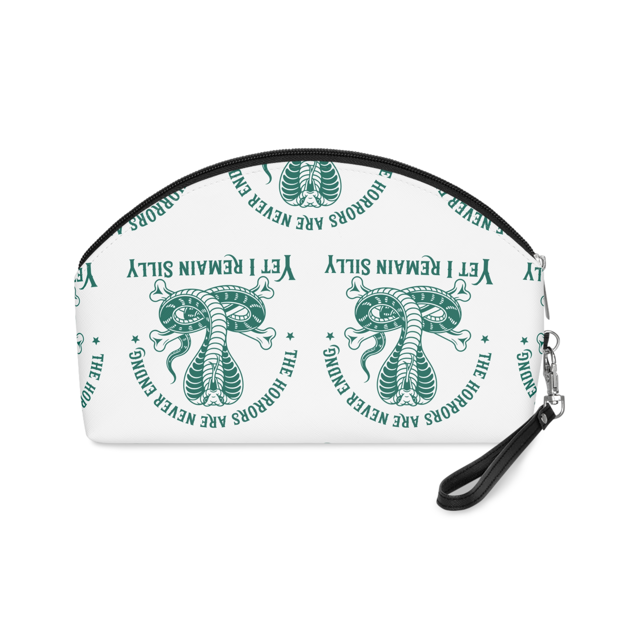 Cobra Snake Illustration Makeup Bag - Image 2