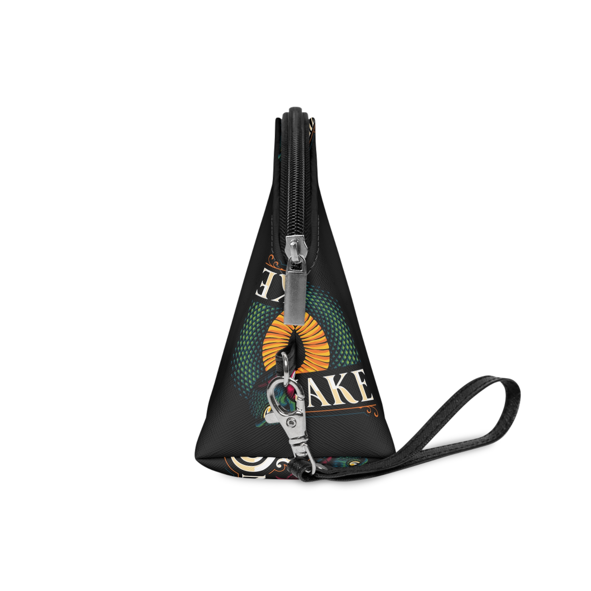 Detailed Illustration Venomous Snake Logo Makeup Bag - Image 3