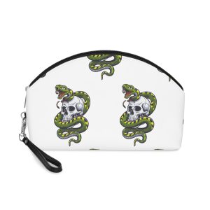 Deadly Snake Inside Skull Fp Makeup Bag