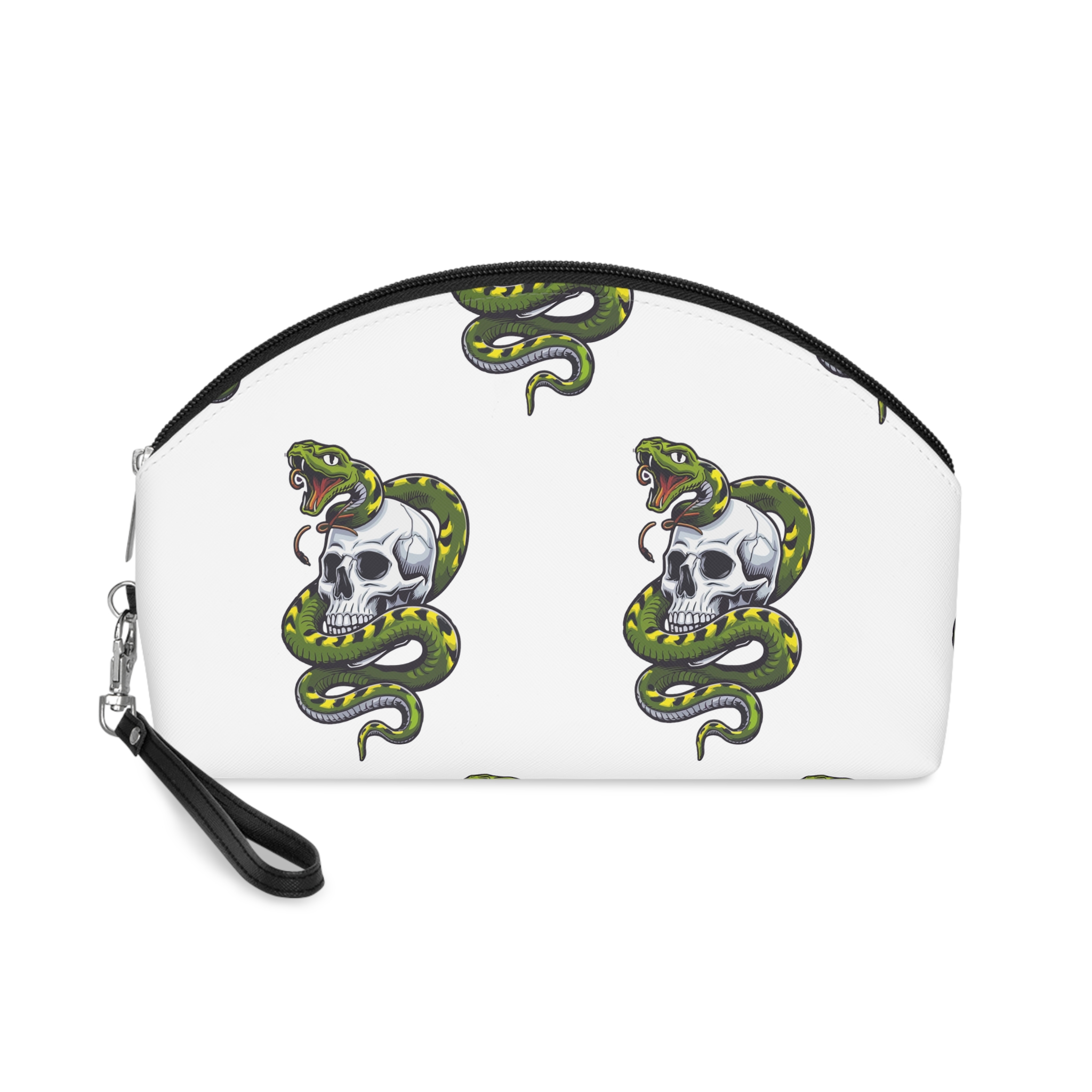 Deadly Snake Inside Skull Fp Makeup Bag