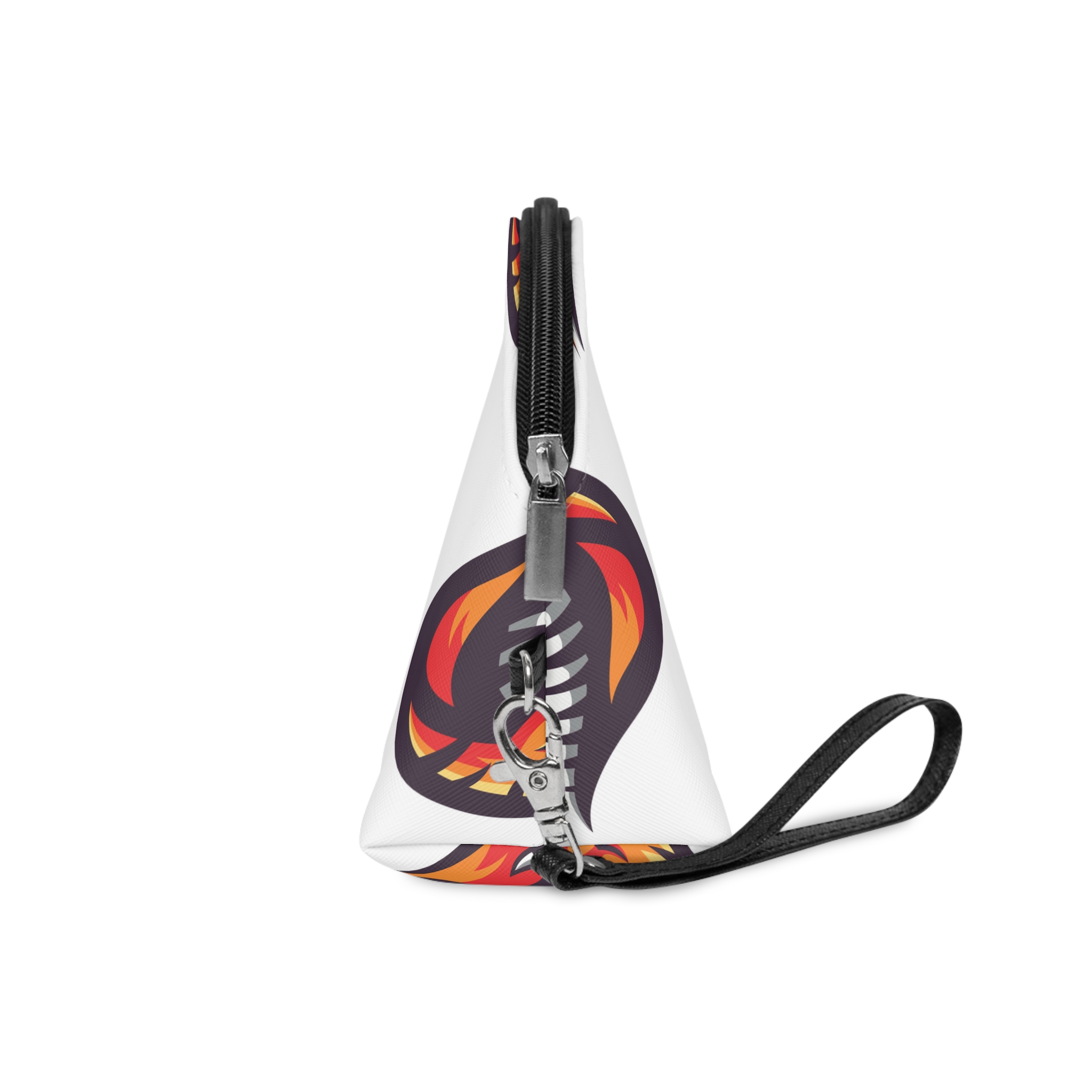 Close Up Snake Head With Red Orange Snake S Head Makeup Bag - Image 3