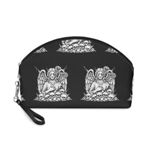 Angel With Snake Skulls Illustration Makeup Bag