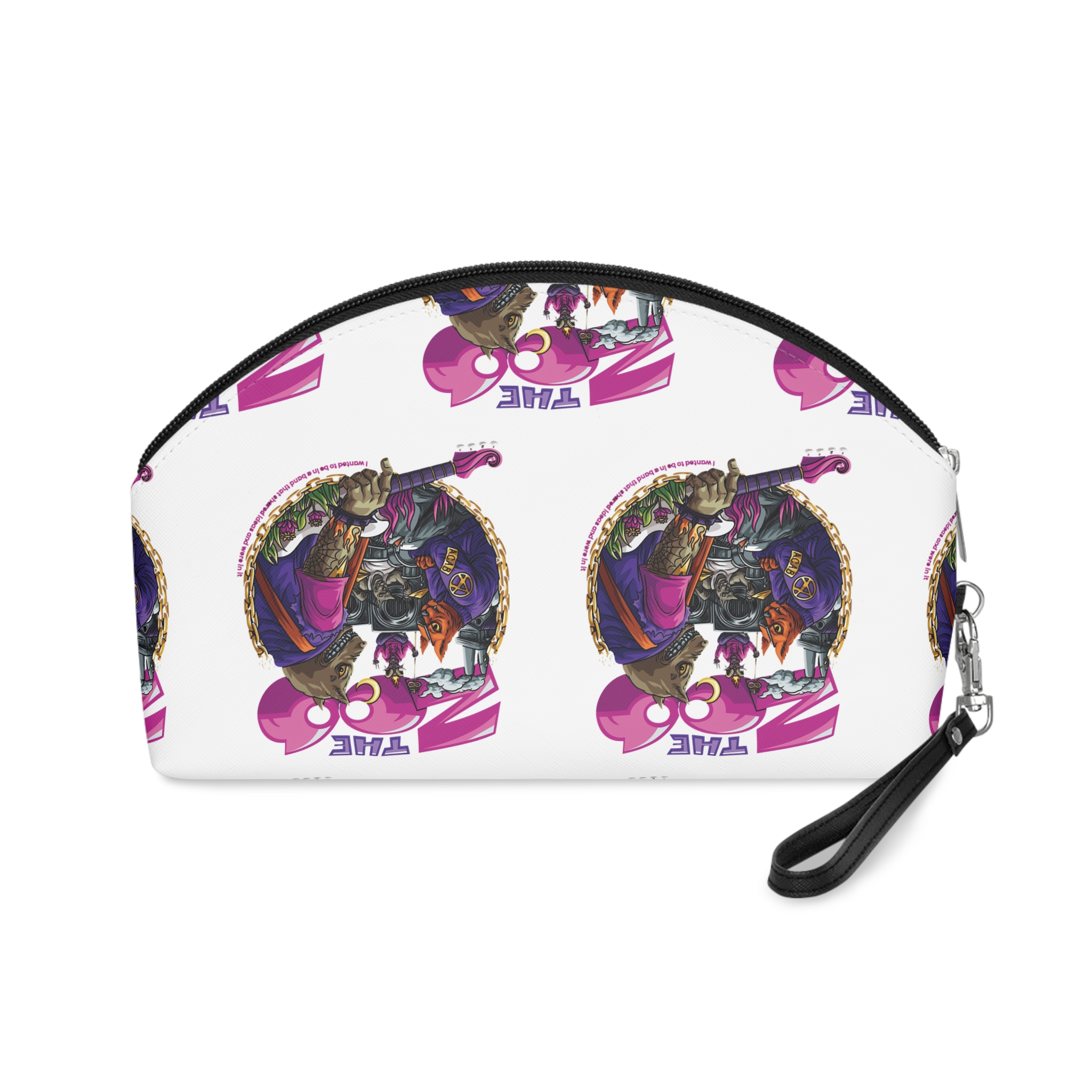 Animal Band With Text Illustration Makeup Bag - Image 2