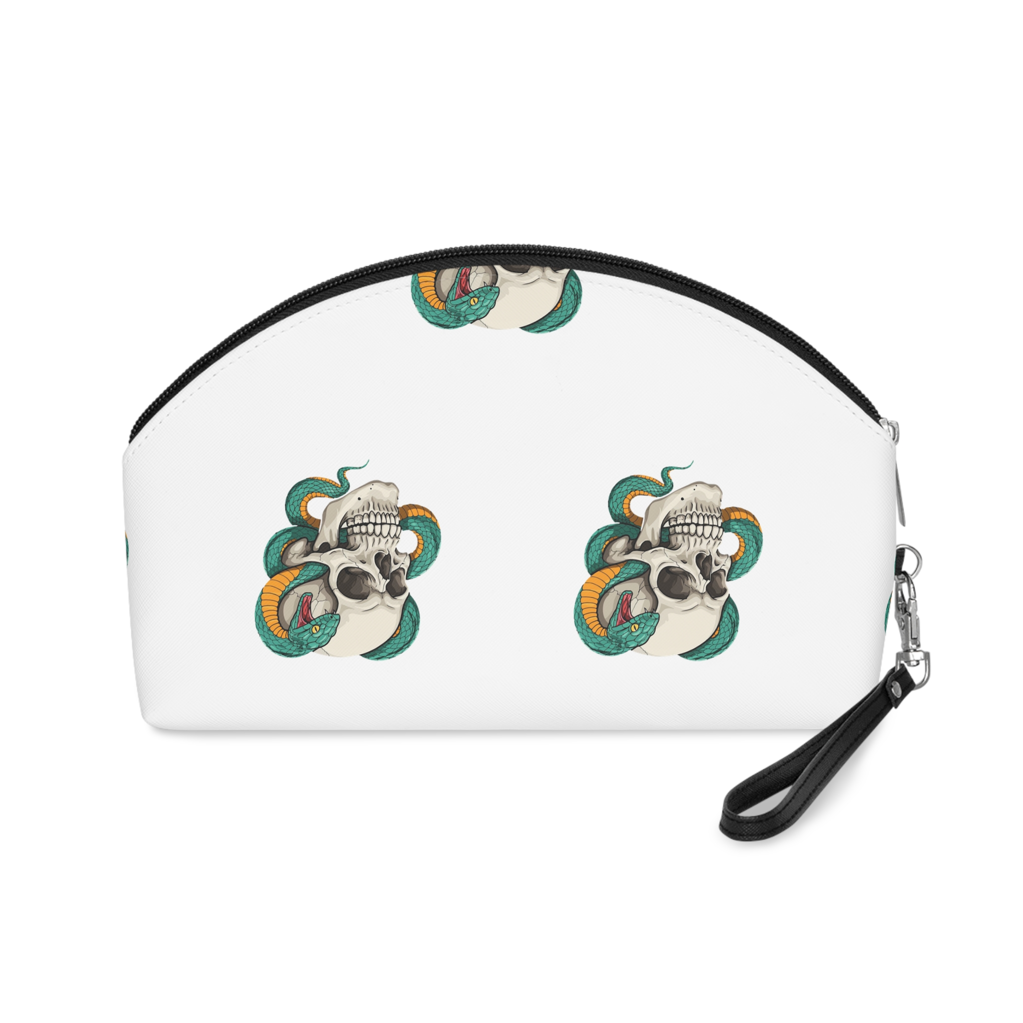 Cow Eat Grass Big Tree Vector Logo Design Makeup Bag - Image 2