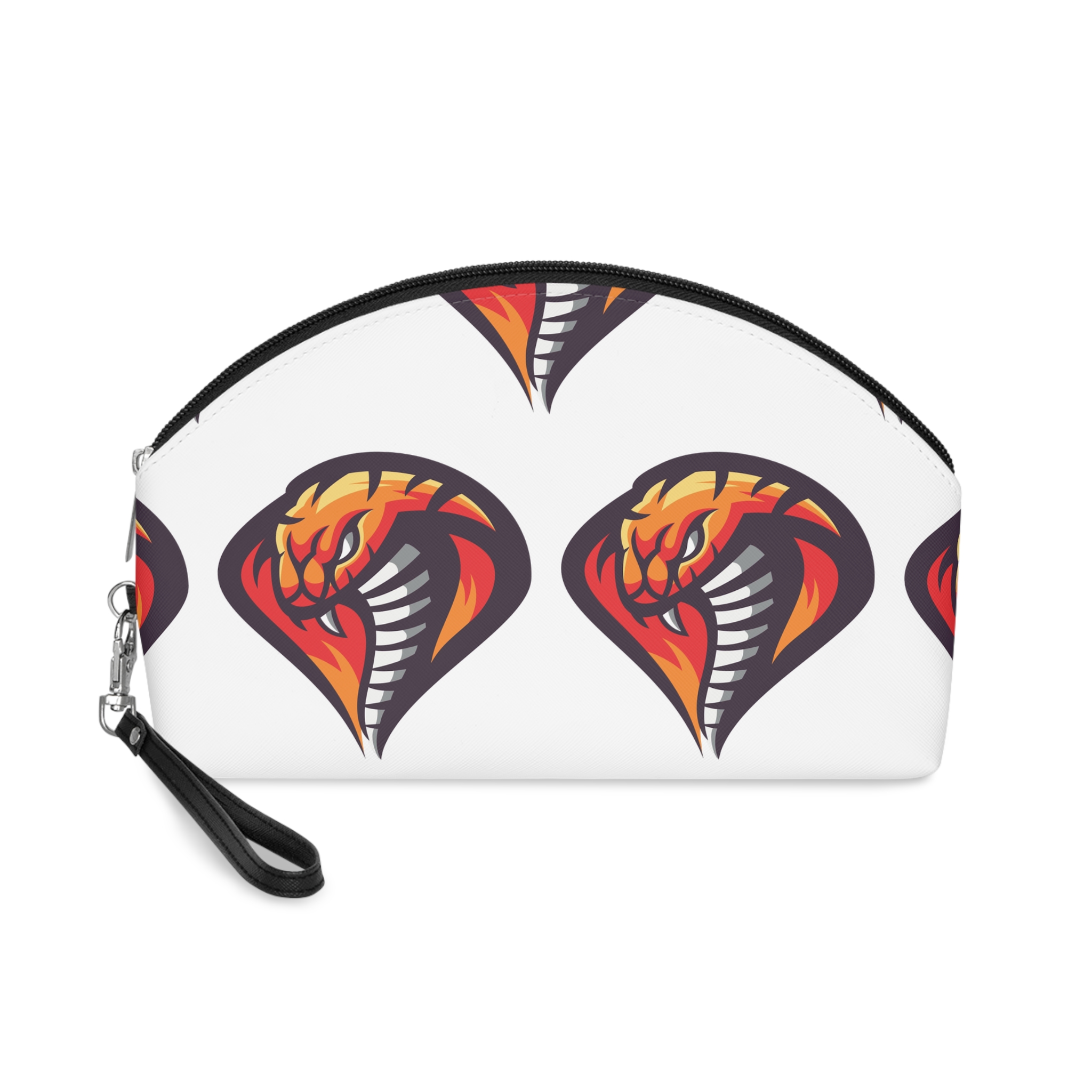 Close Up Snake Head With Red Orange Snake S Head Makeup Bag