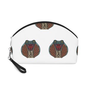 Cobra Snake Illustration Old School Tattoo Style Element Logo Label Sign Poster T Shirt Illustration Makeup Bag