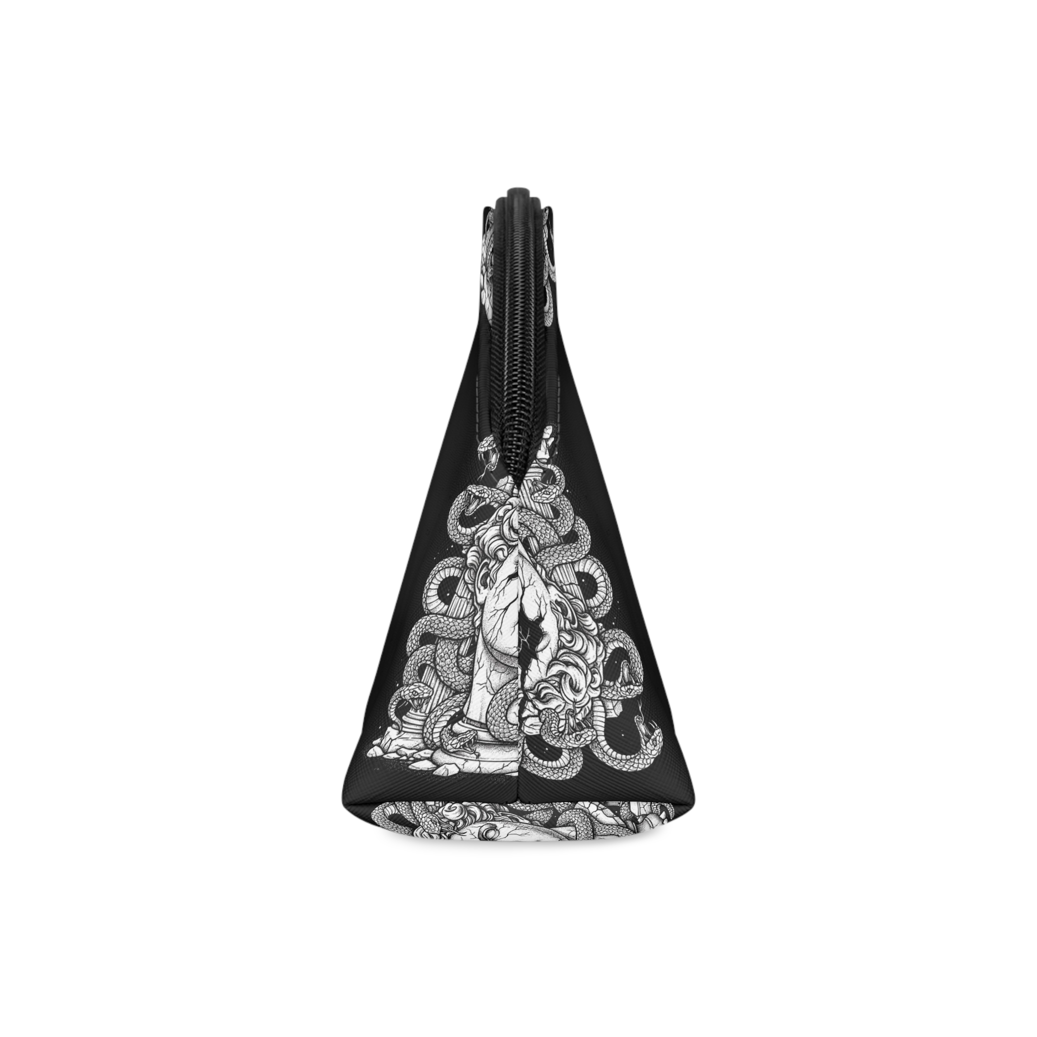 Ancient Greek Sculpture Medusa With Snakes Makeup Bag - Image 4