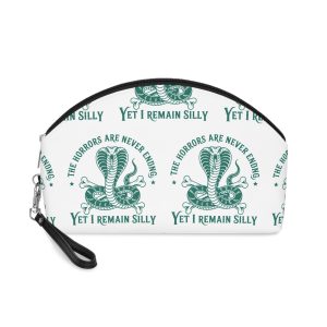 Cobra Snake Illustration Makeup Bag