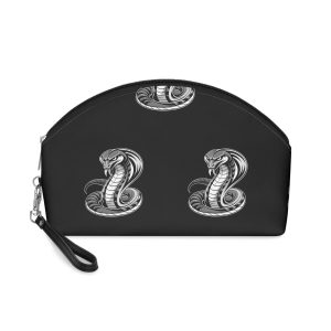 Black White Snake Makeup Bag