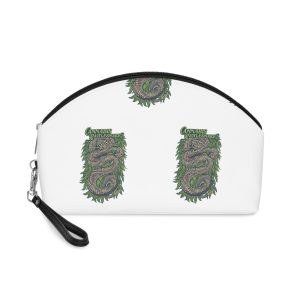 Cannabis Rattlesnake Vintage Hand Drawn Illustration Makeup Bag