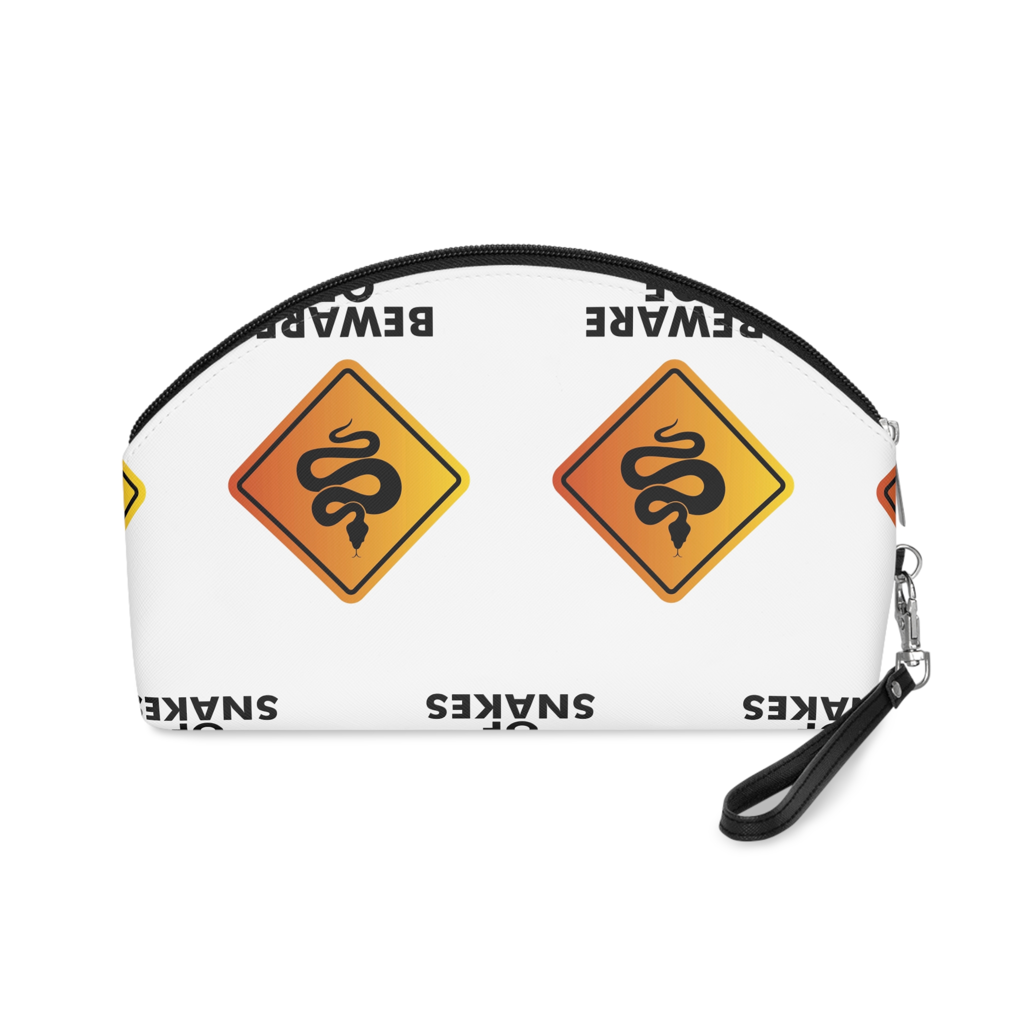 Beware Snakes Symbol Vector Illustration Transparent Background Makeup Bag - Image 2
