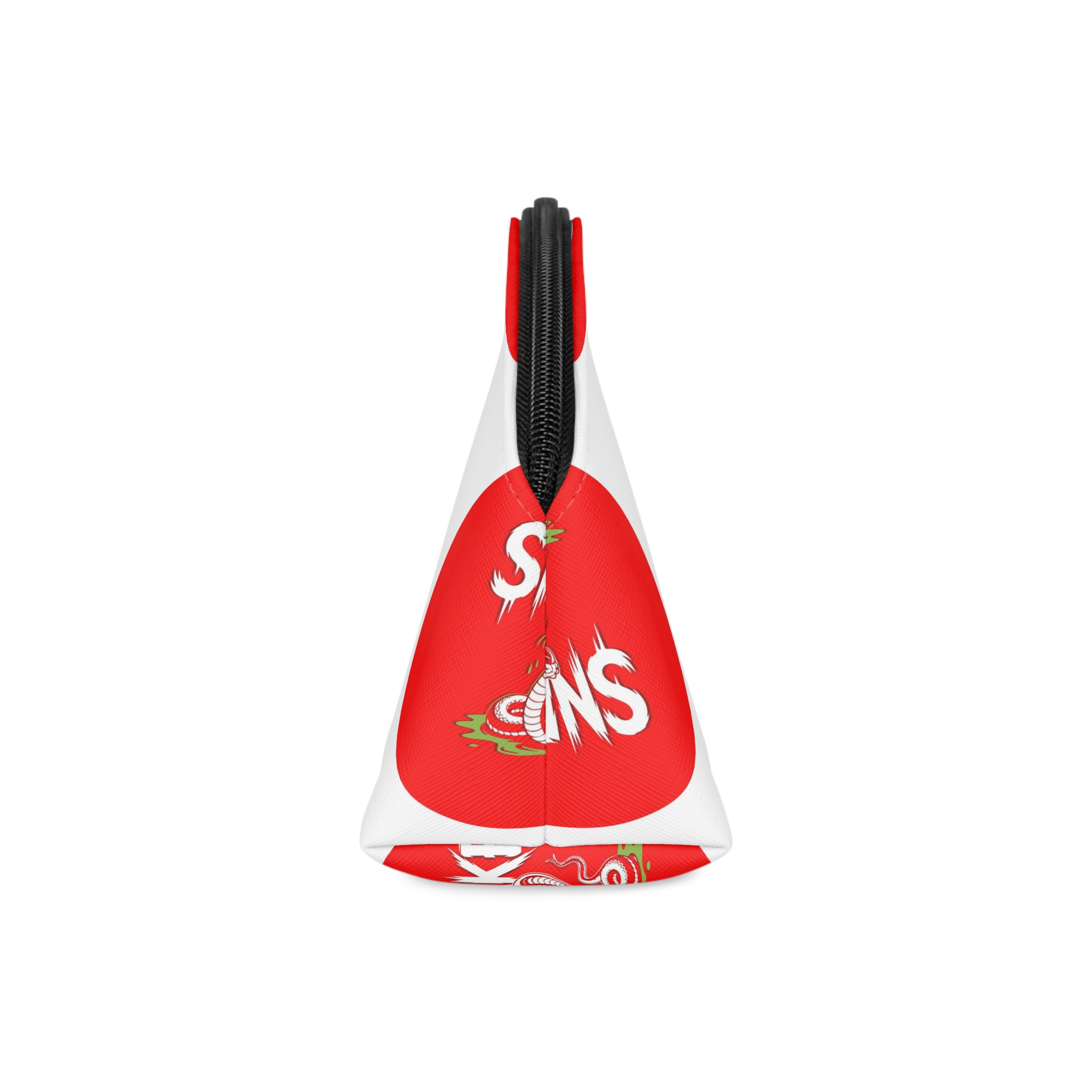 Bodybuilder Poses Silhouette Red Sun Heads Makeup Bag - Image 4