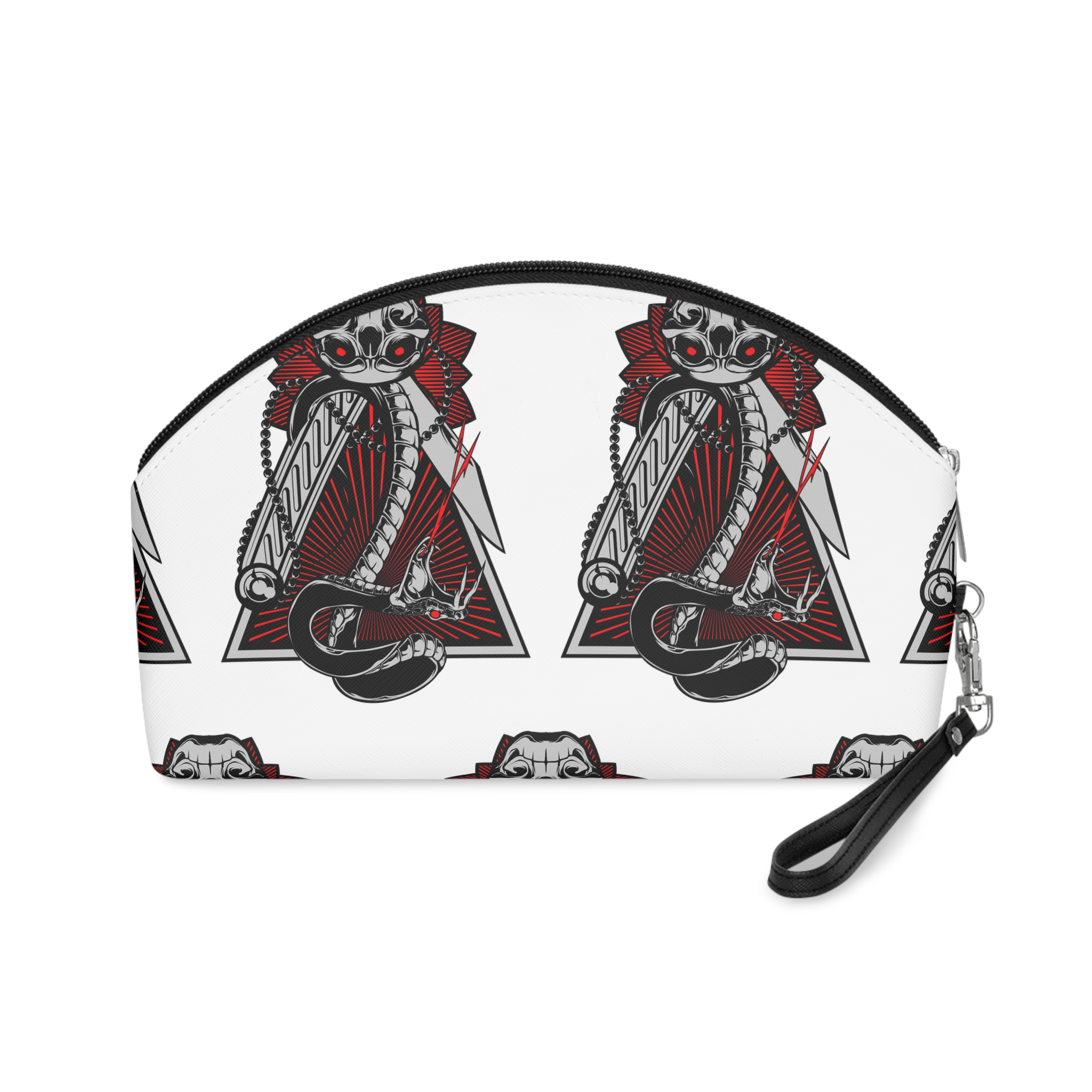 Angry Snake Illustration Makeup Bag - Image 2