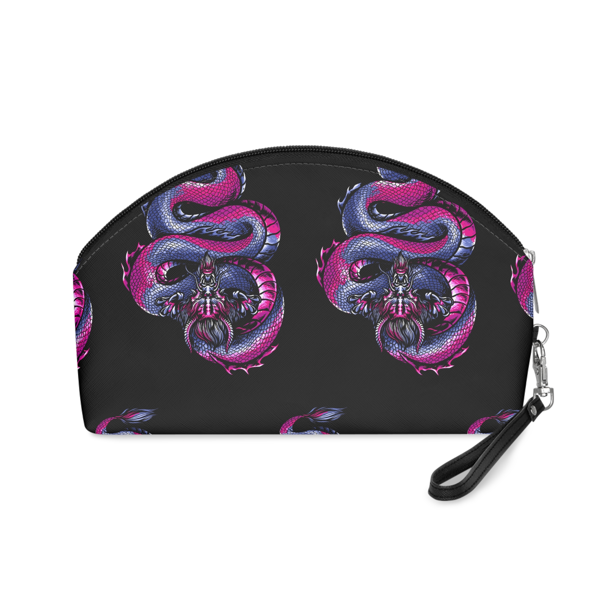 Black Dragon Logo Design Vector Makeup Bag - Image 2