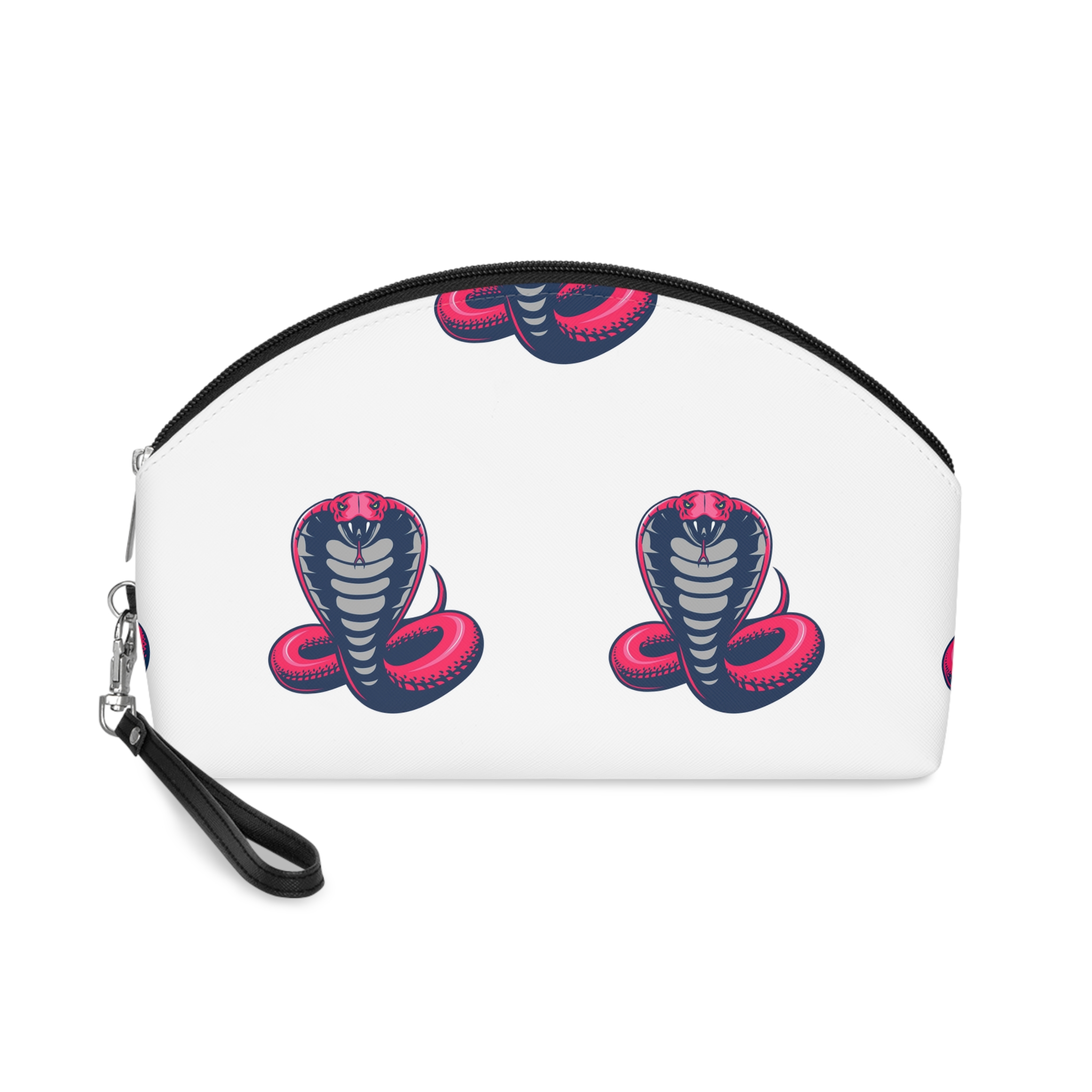 Cobra Snake Illustration Makeup Bag