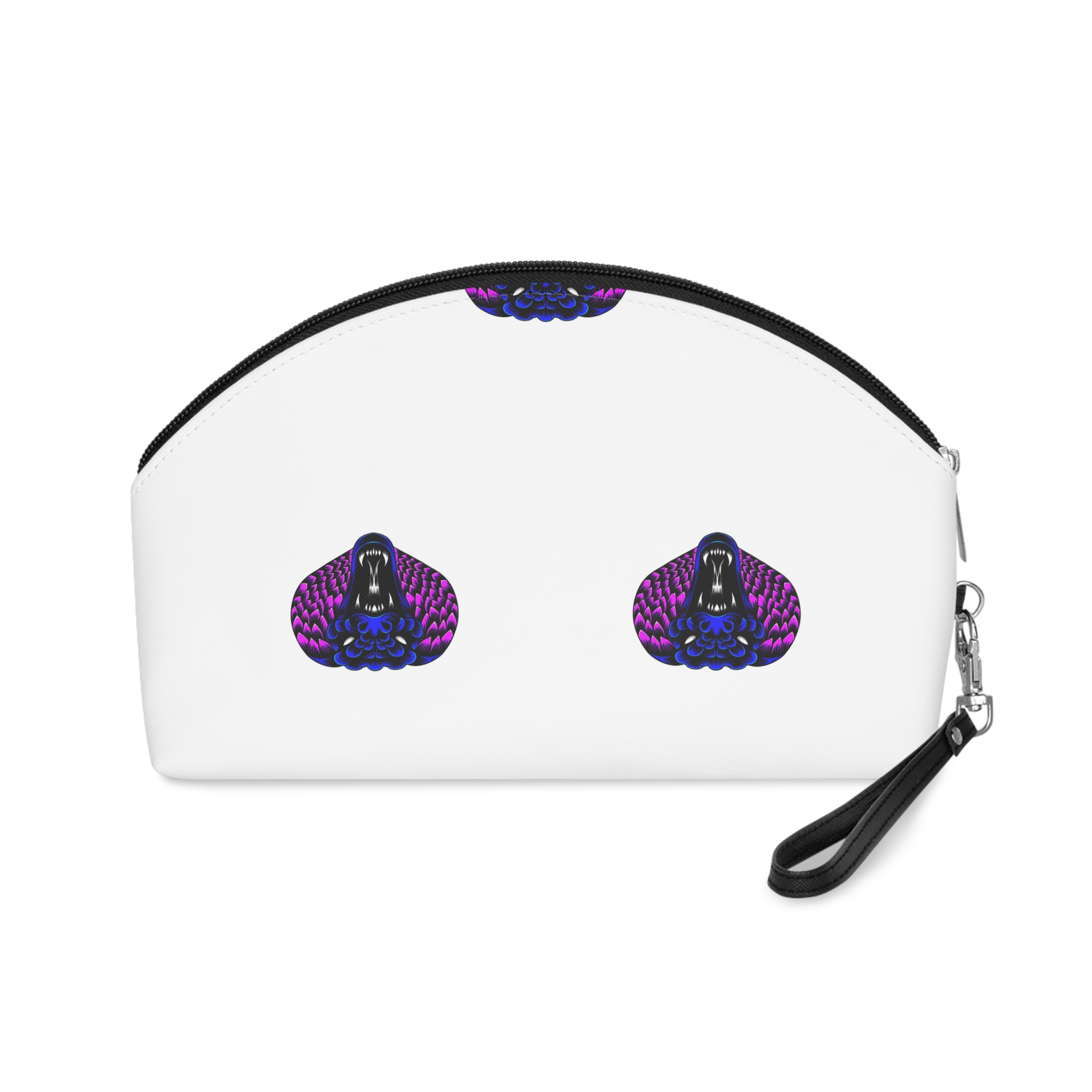 Angry Cobra Mascot Illustration Logo Makeup Bag - Image 2