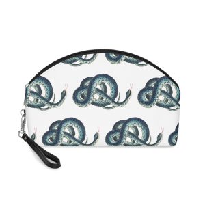 Dibujado Mano Serpiente Wampum Makeup Bag