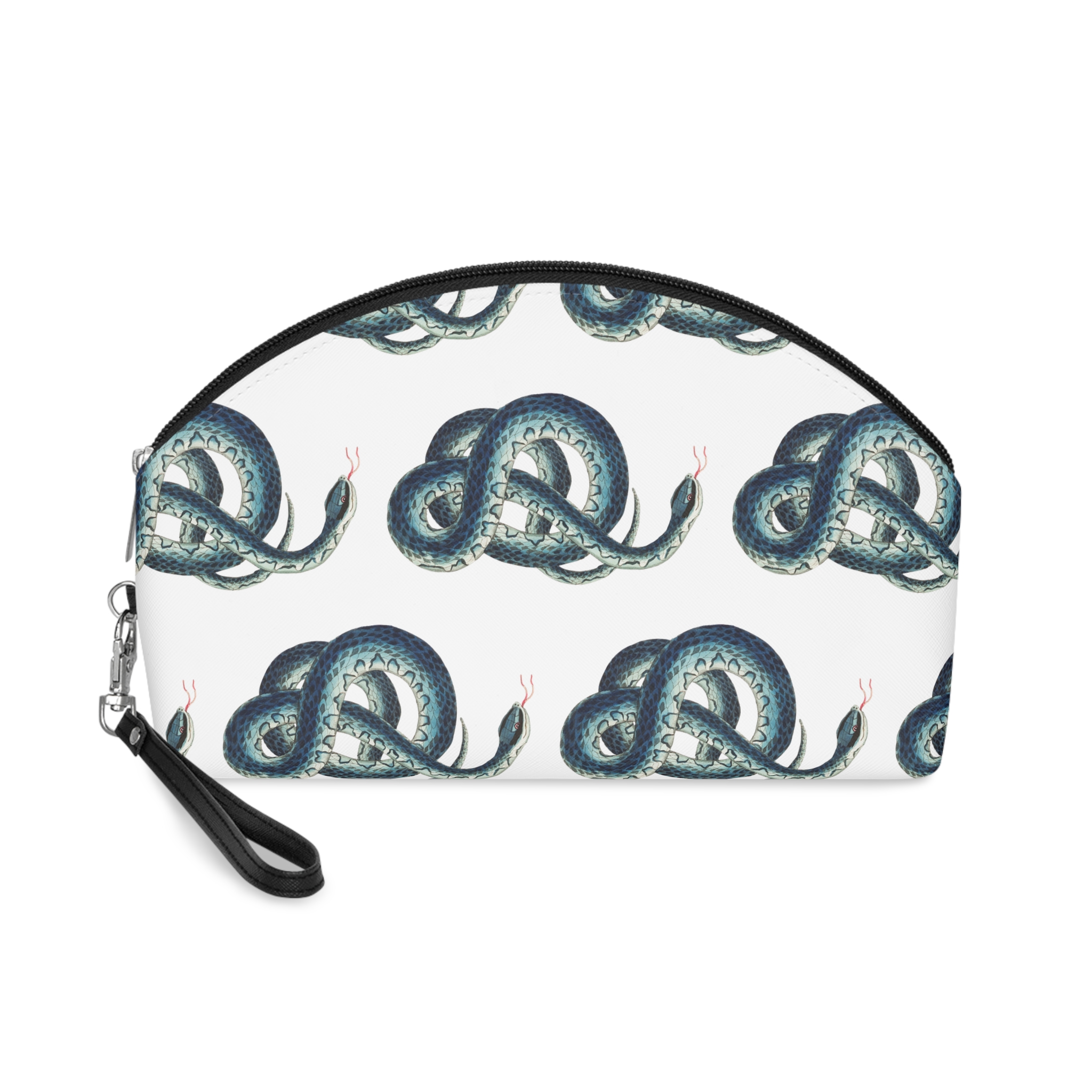Dibujado Mano Serpiente Wampum Makeup Bag