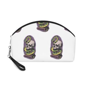 Deadly Snake Inside Skull Fp (1) Makeup Bag