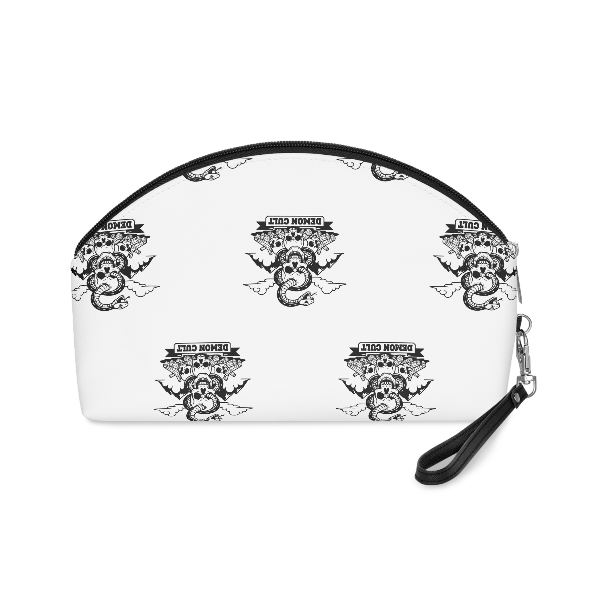 Demon Cult Skull Snake Mountain Emblem Makeup Bag - Image 2