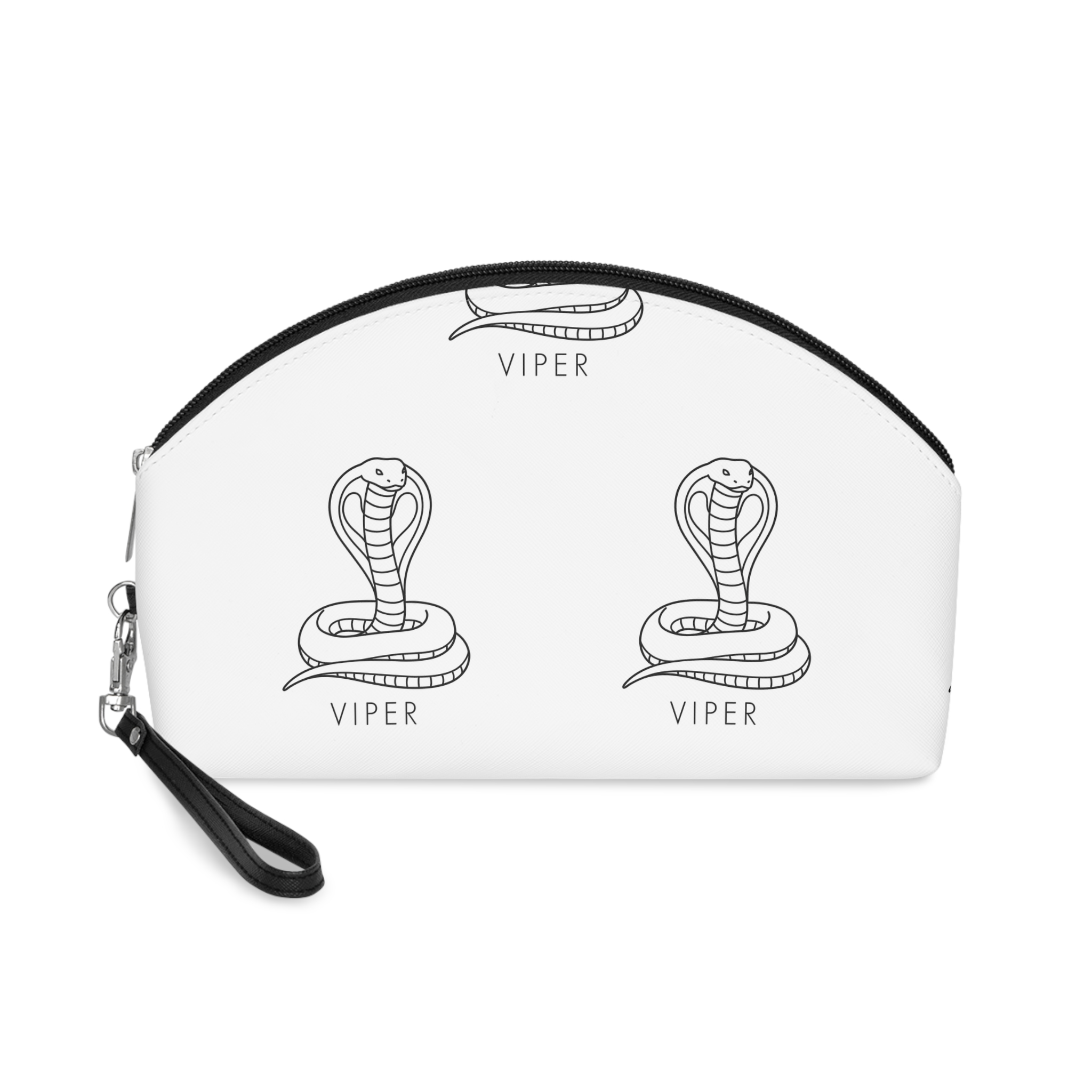 Creative Vector Viper Snake Illustration Design 2 Makeup Bag