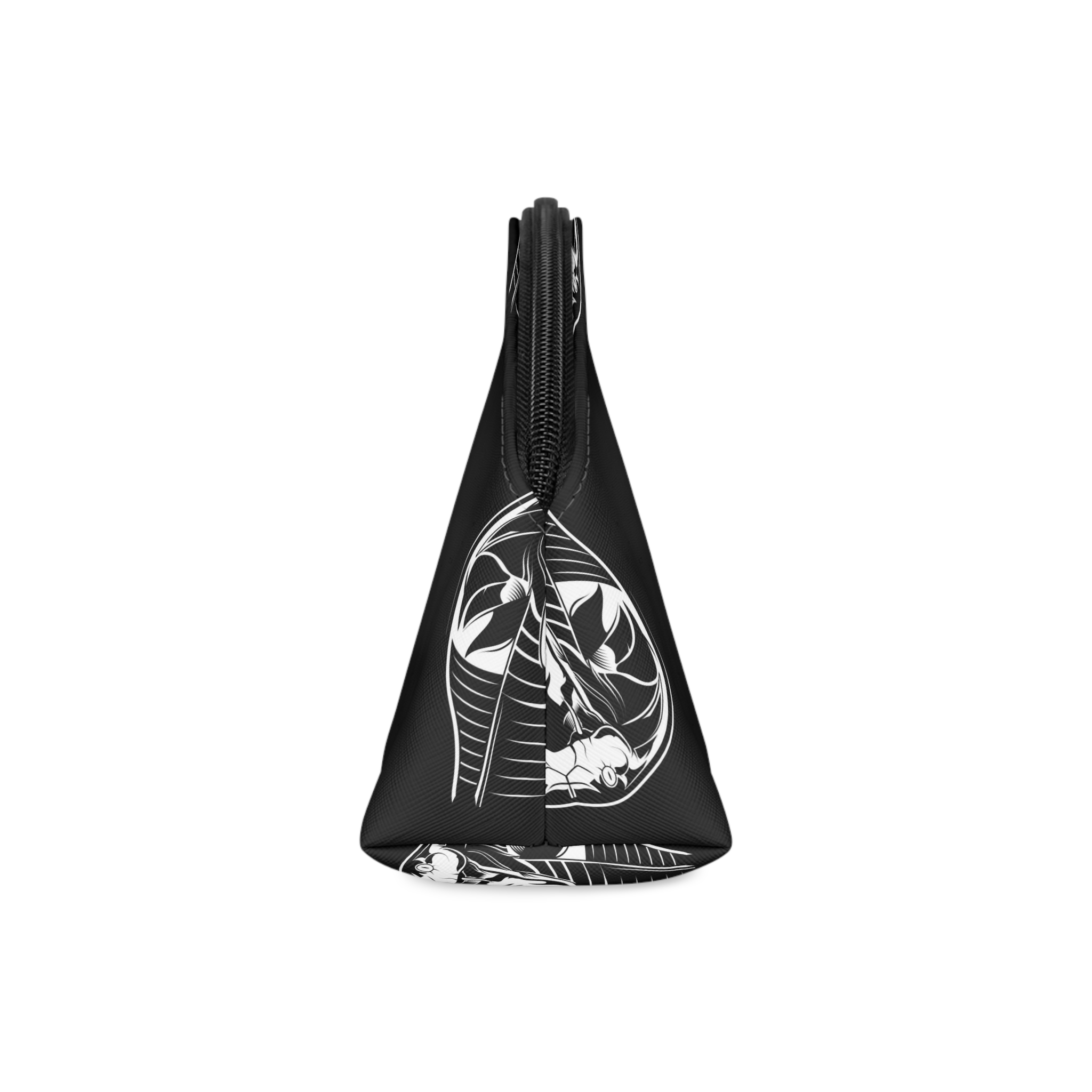 Cobra Head Vector Black Background Makeup Bag - Image 4