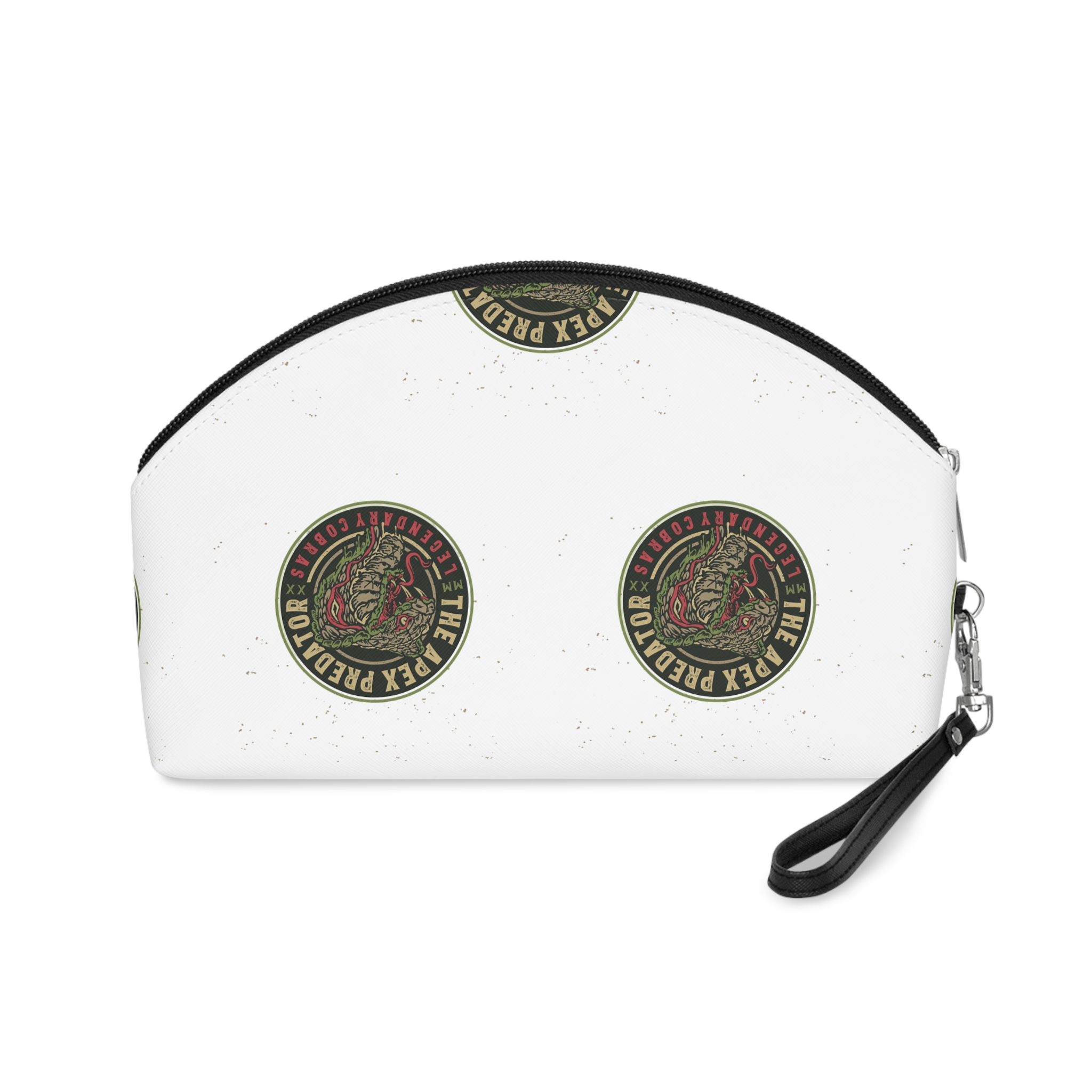 Cobra Head Vintage Badge Hand Drawn Illustration Makeup Bag - Image 2