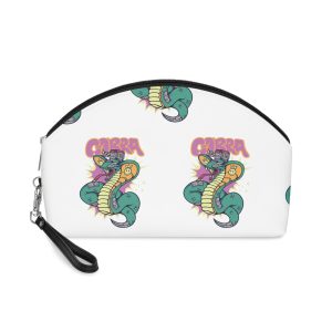 Cobra Snake Character Vector Set Makeup Bag